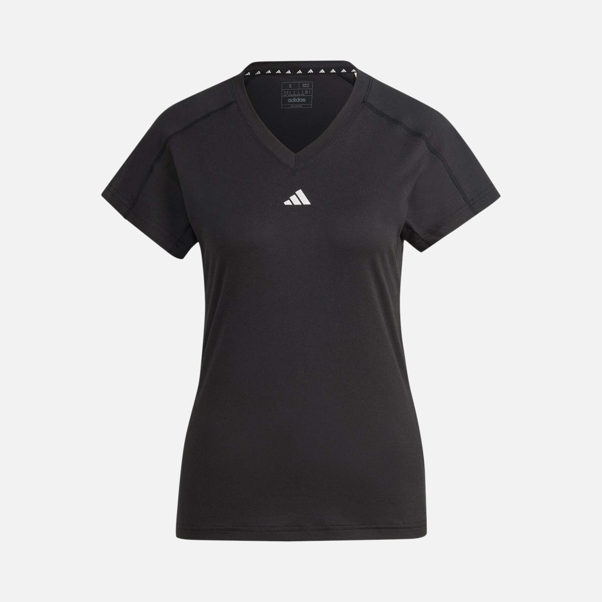 adidas AEROREADY Train Essentials Minimal Branding V-Neck Short-Sleeve Kadın Tişört