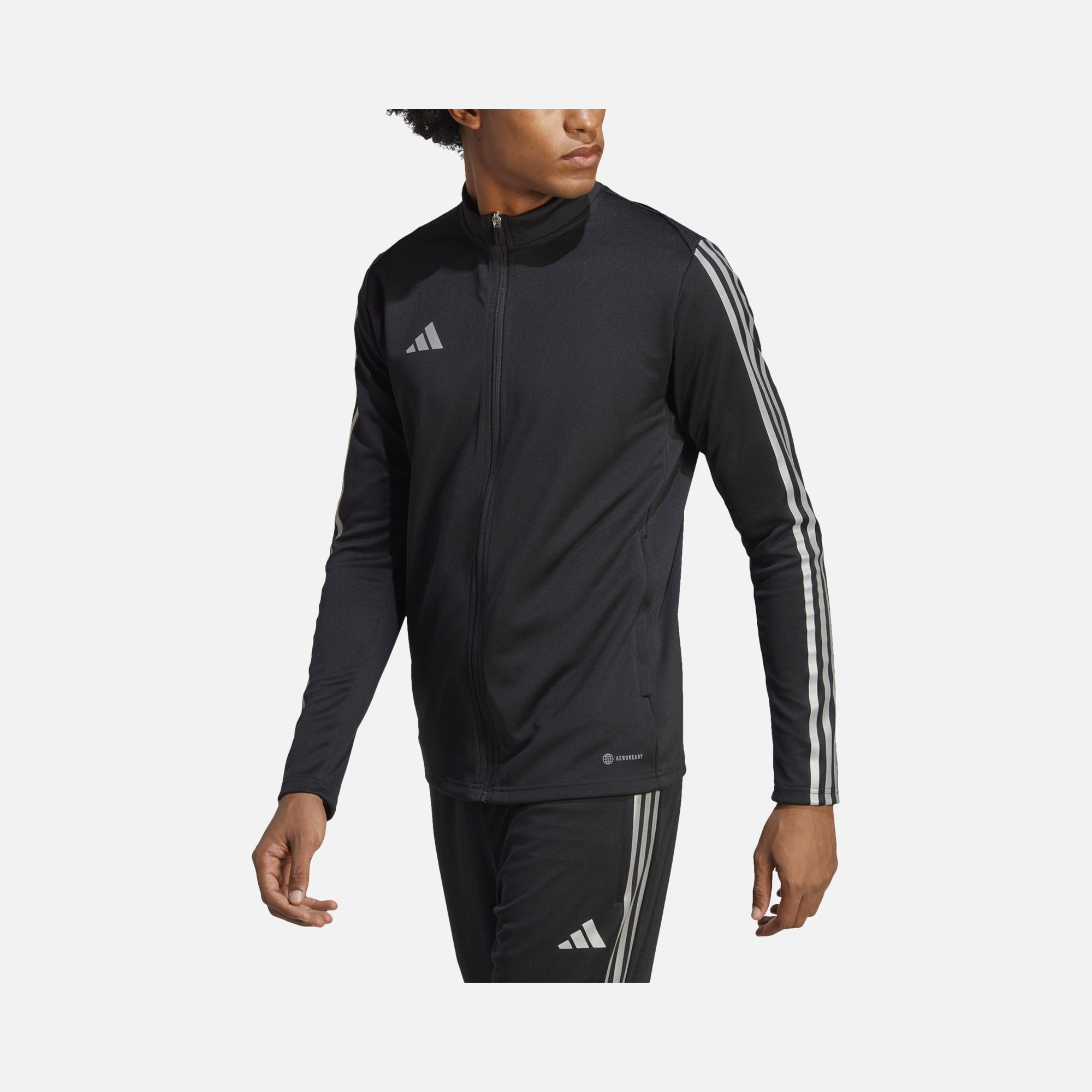 adidas Aeroready Tiro Reflective 3-Stripes Full-Zipp Erkek Ceket