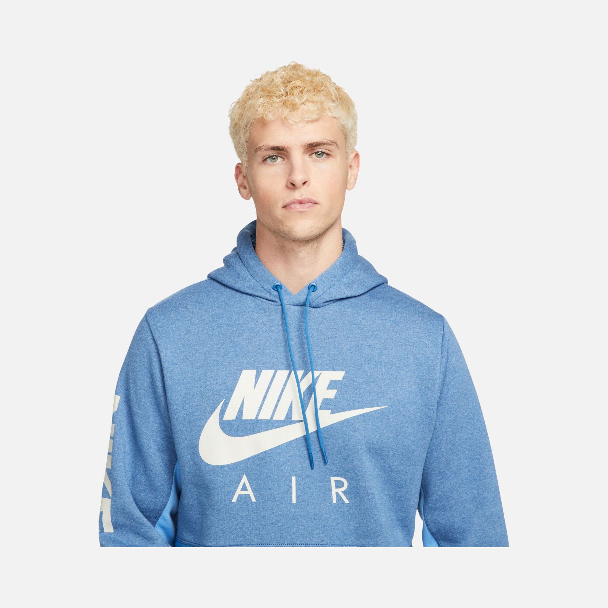 Nike Sportswear Air Brushed-Back Fleece Pullover Hoodie Erkek Sweatshirt