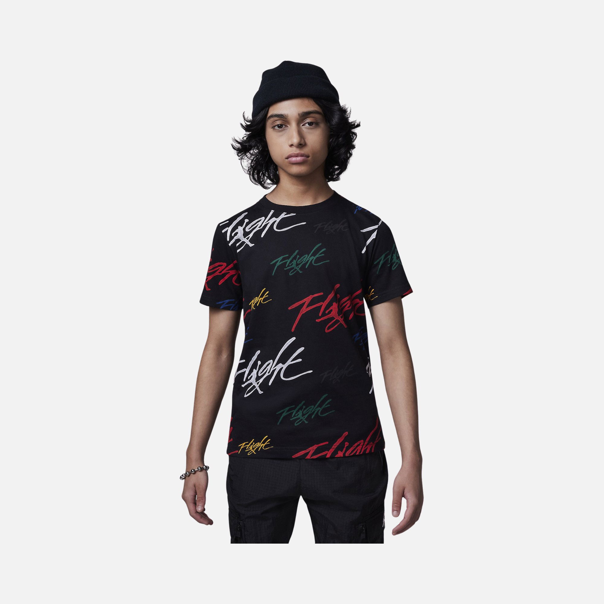 Nike Jordan Jumpman Painted Flight All-Over Printed Short-Sleeve Çocuk Tişört