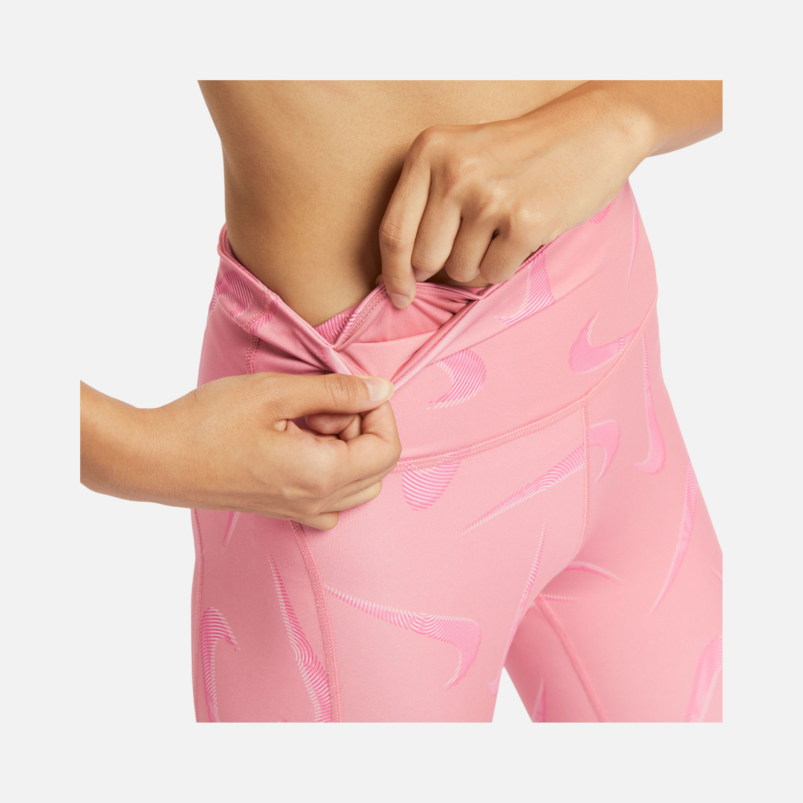 Nike Dri-Fit Fast Swoosh Printed 7/8 Running Kadın Tayt