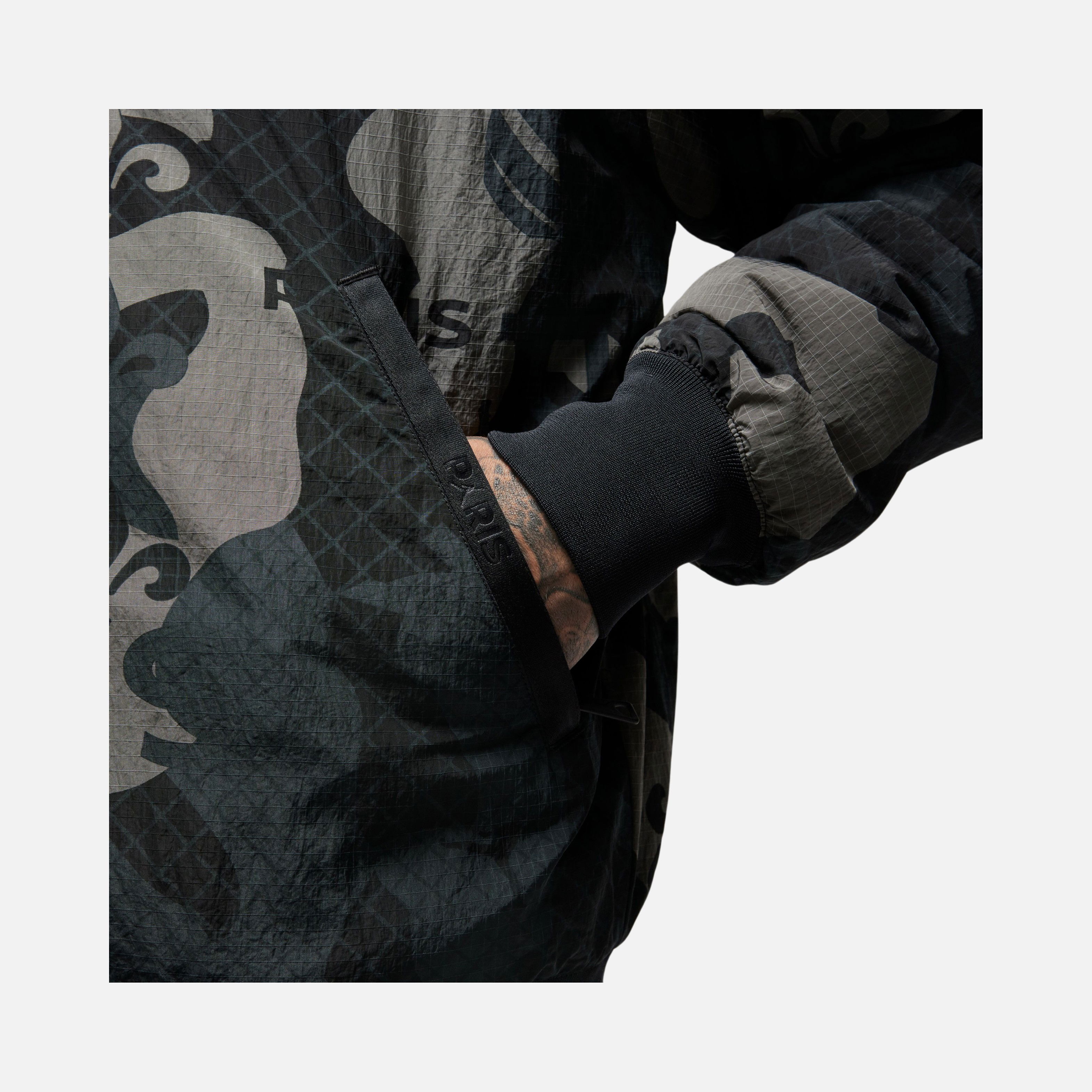 Nike Jordan Paris Saint-Germain Graphics Woven Bomber Full-Zip Erkek Ceket