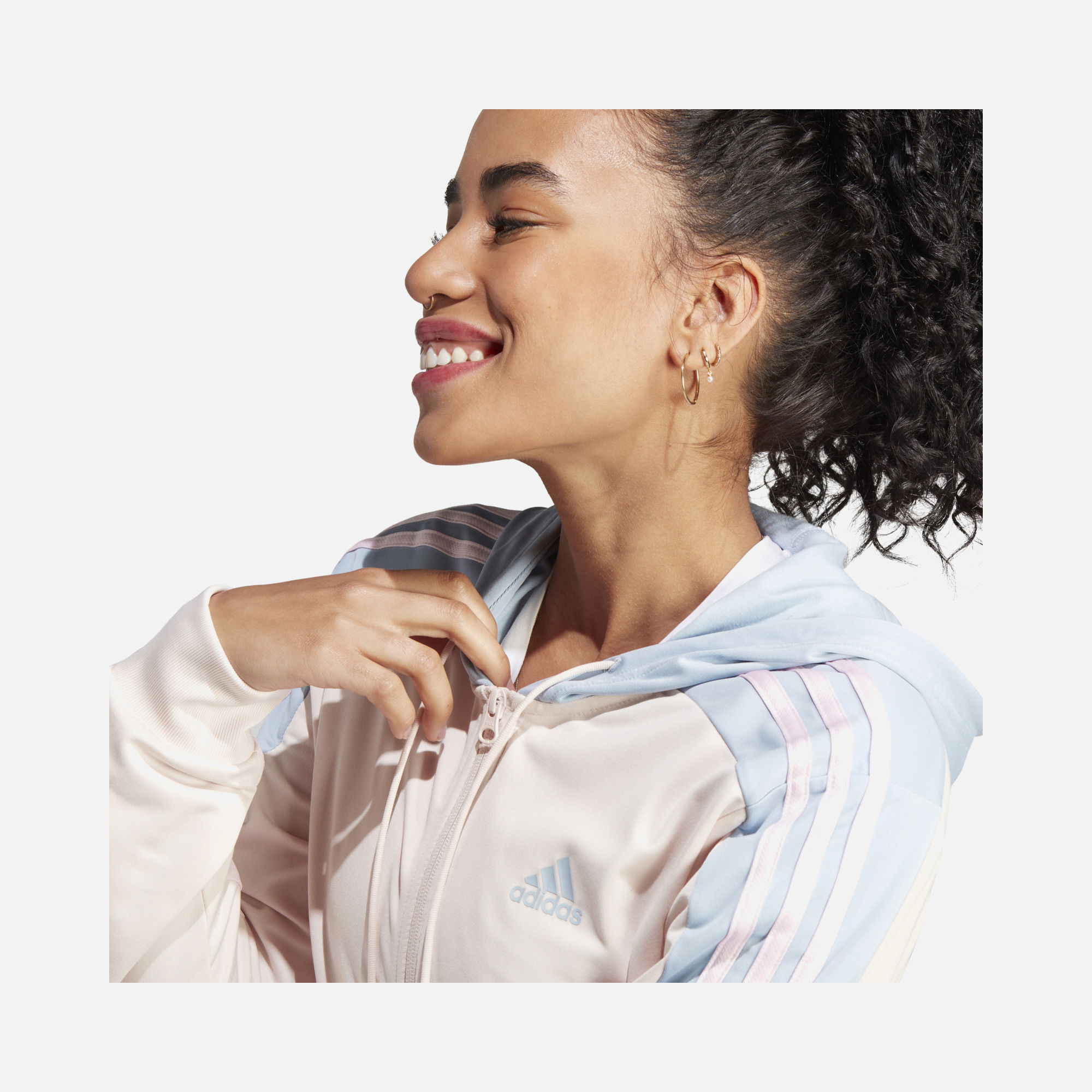 adidas Sportswear Boldblock Full-Zip 3-Stripes Kadın Eşofman Takımı