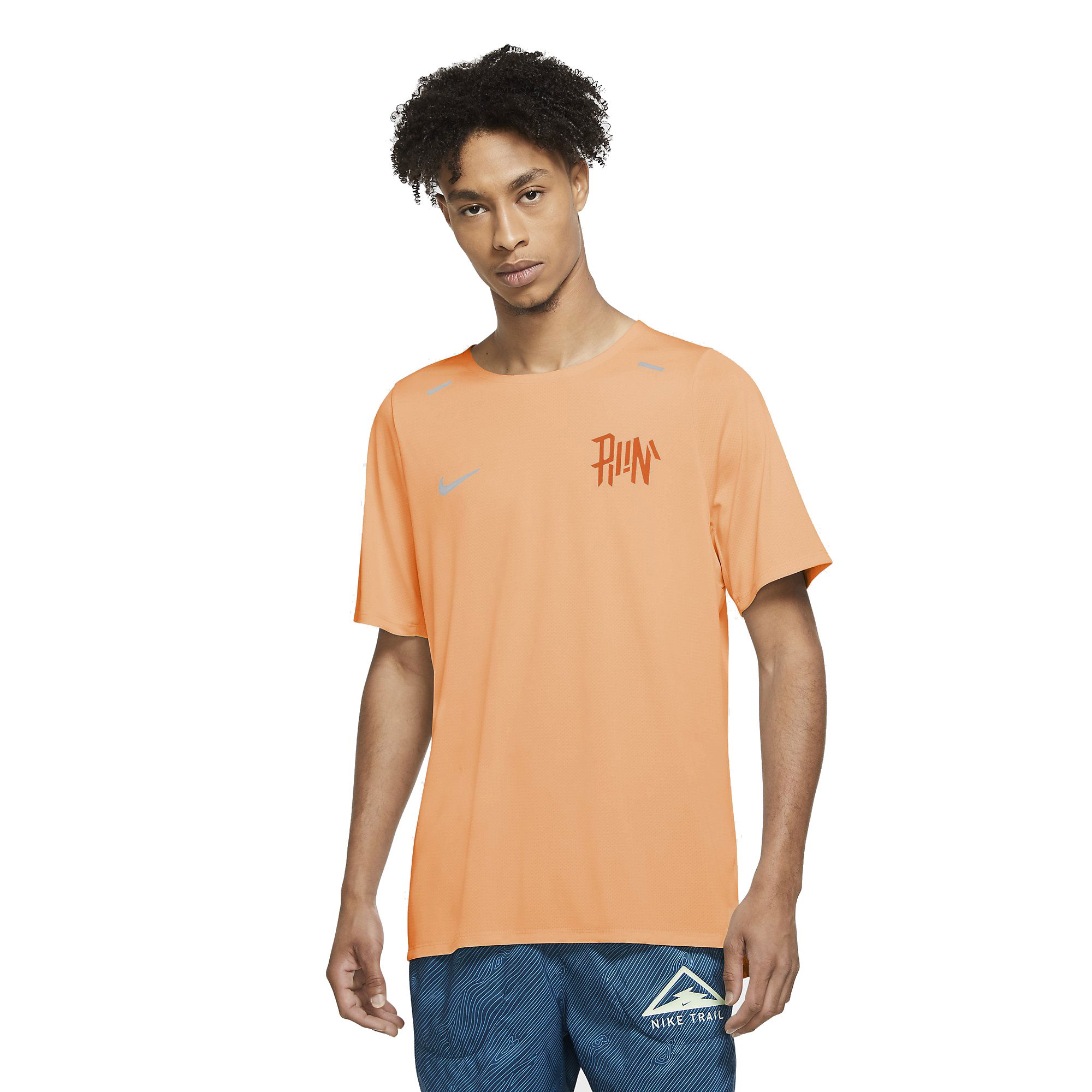 Nike Dri Fit Rise 365 Wild Running Top Erkek Tişört