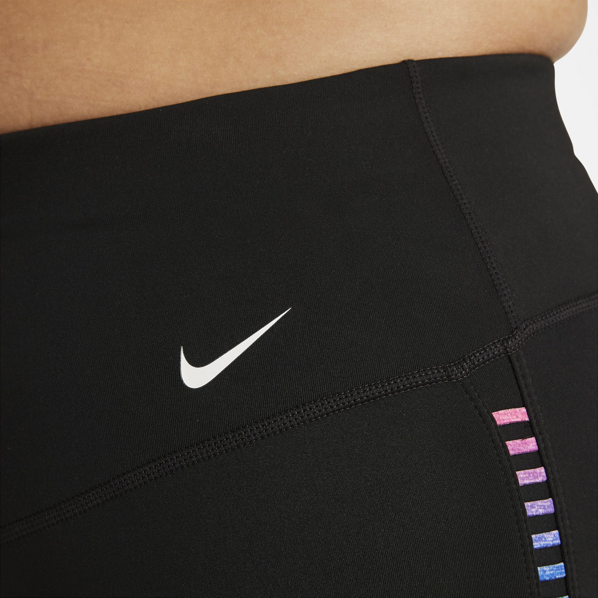 Nike One Rainbow Ladder Mid-Rise 7/8 Leggings Kadın Tayt