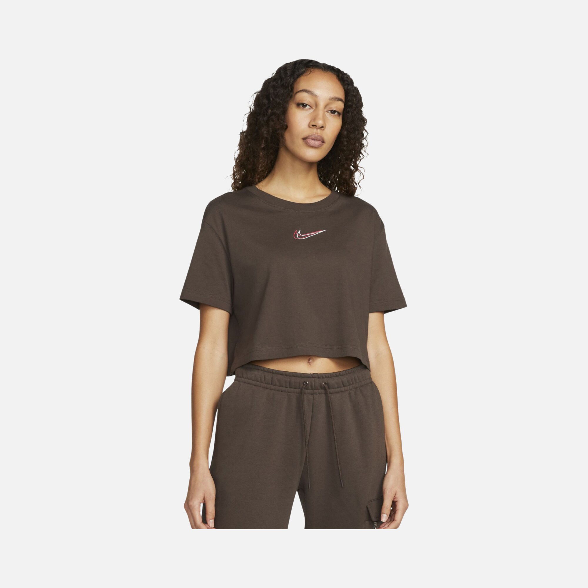 Nike Sportswear Cropped Dance Short Sleeve Kadın Tişört