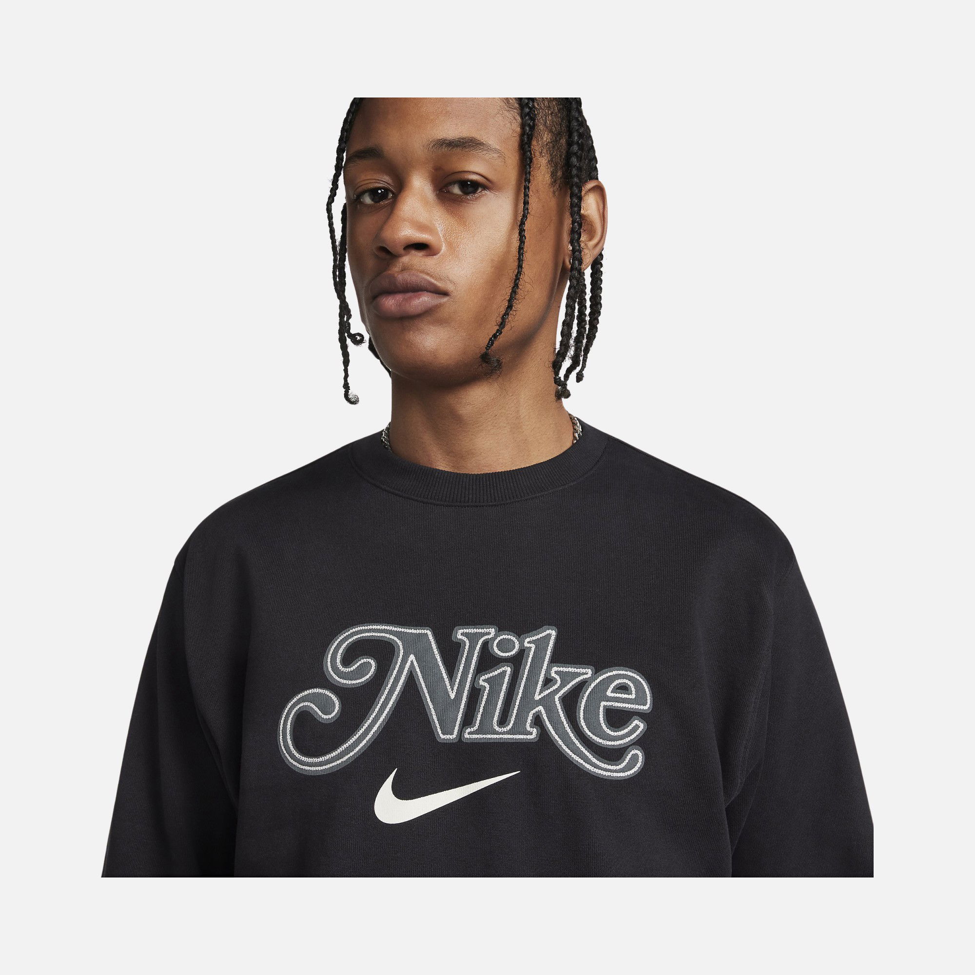 Nike Sportswear Trend Graphic Fleece Erkek Sweatshirt