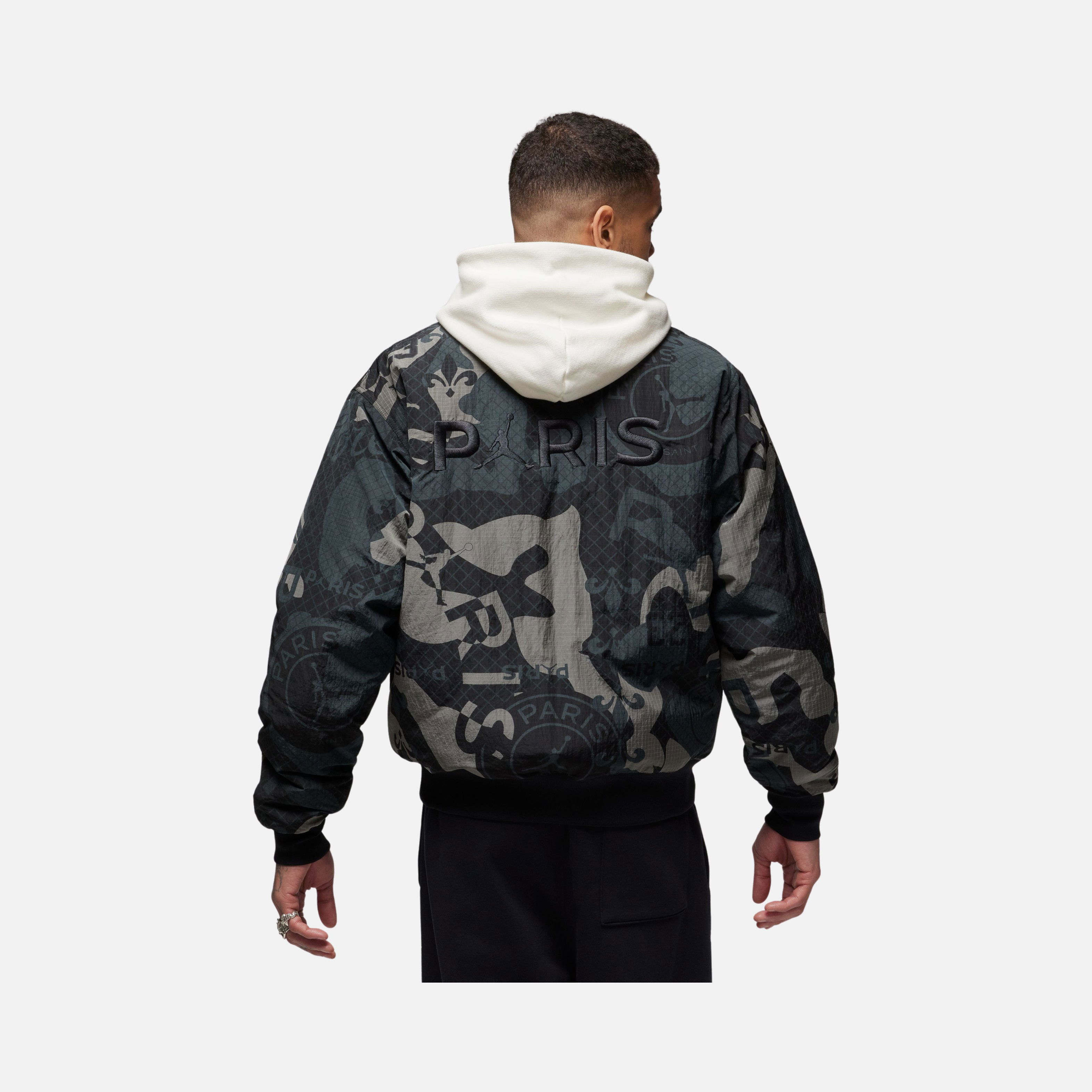 Nike Jordan Paris Saint-Germain Graphics Woven Bomber Full-Zip Erkek Ceket