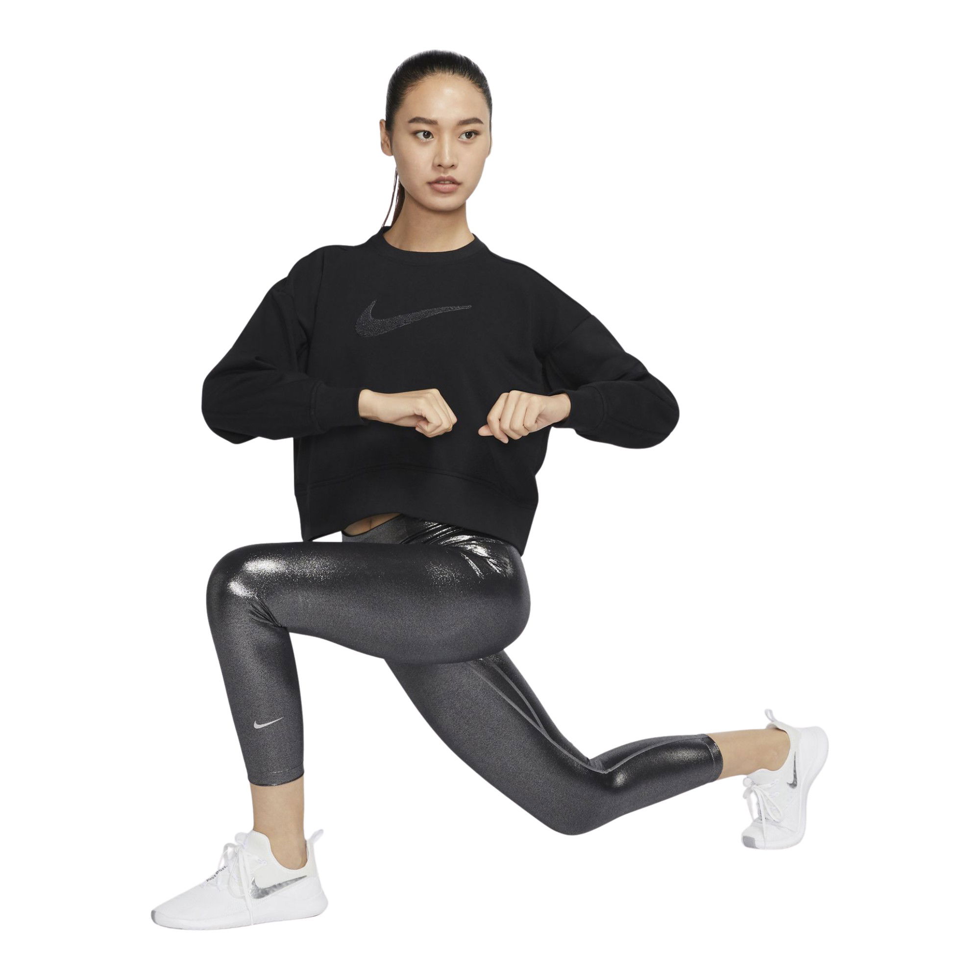 Nike Dri-Fit Get Fit Swoosh Training Kadın Sweatshirt