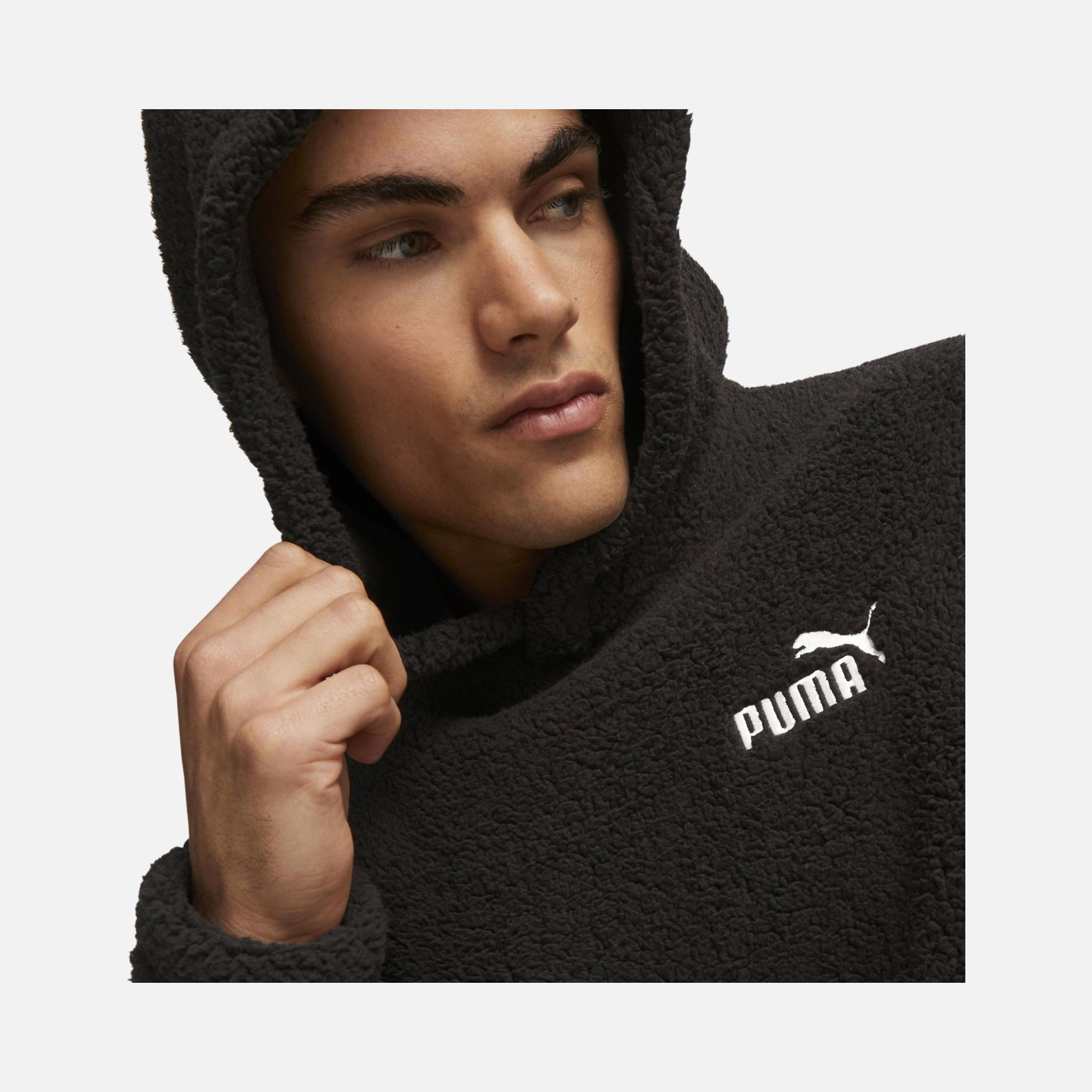 Puma Essentials Elevated Sherpa Hoodie Erkek Sweatshirt