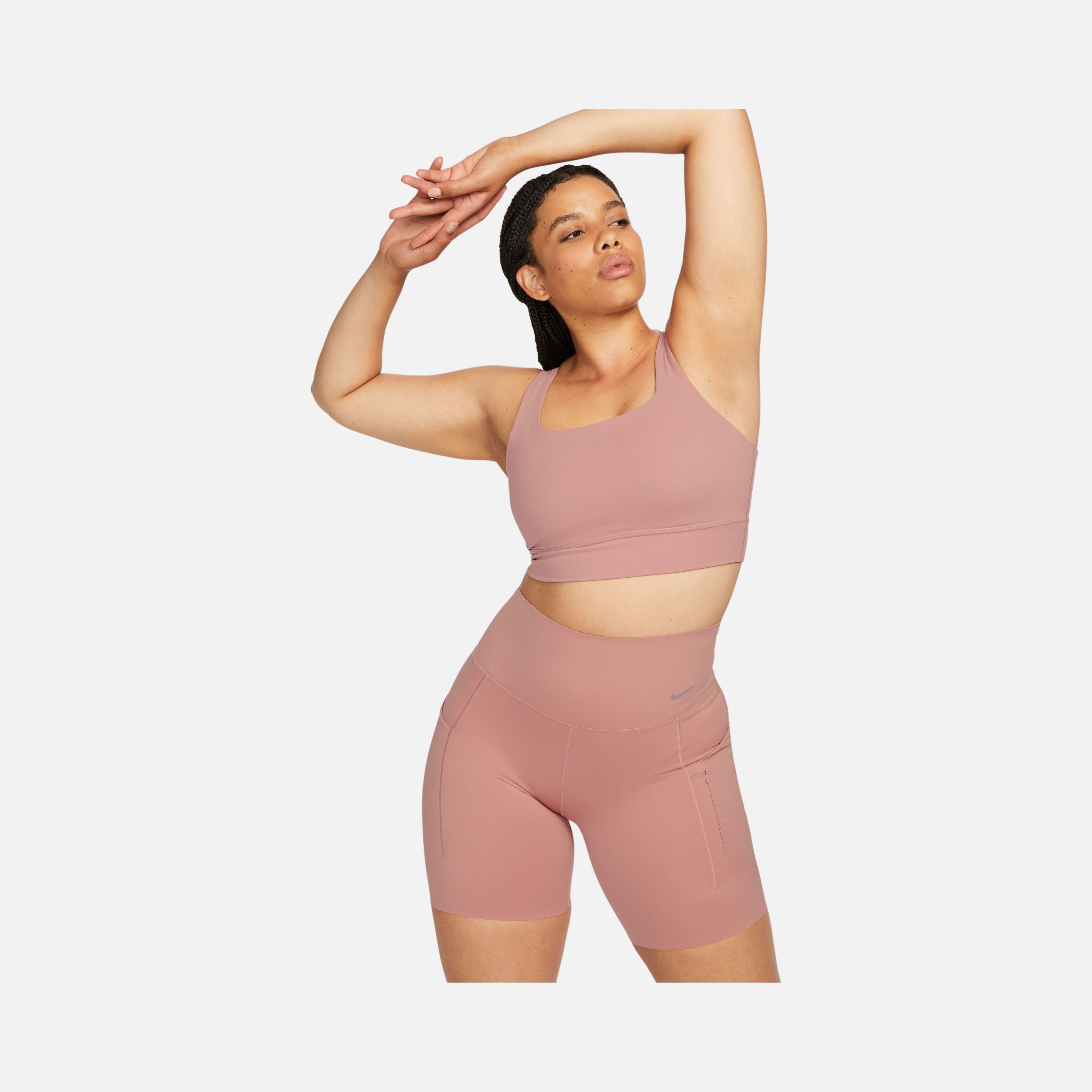 Nike Dri-Fit Go Firm-Support High-Waisted 20cm (approx.) Biker Training Kadın Şort