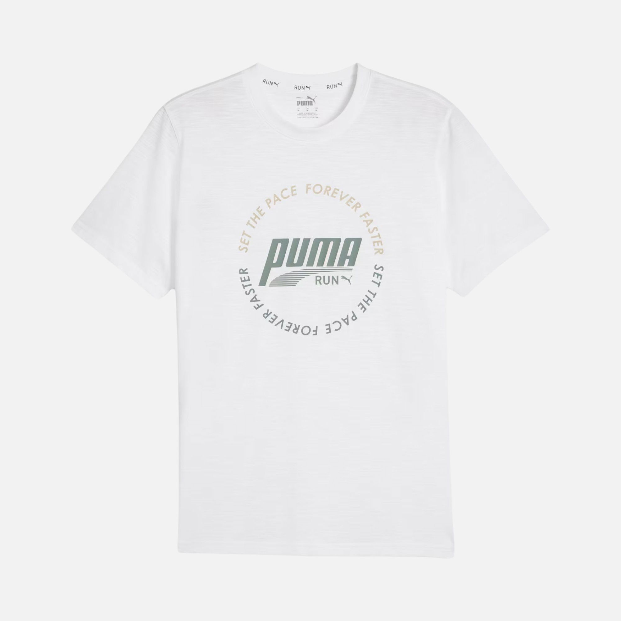 Puma Run Emblem Graphic Running Short-Sleeve Erkek Tişört