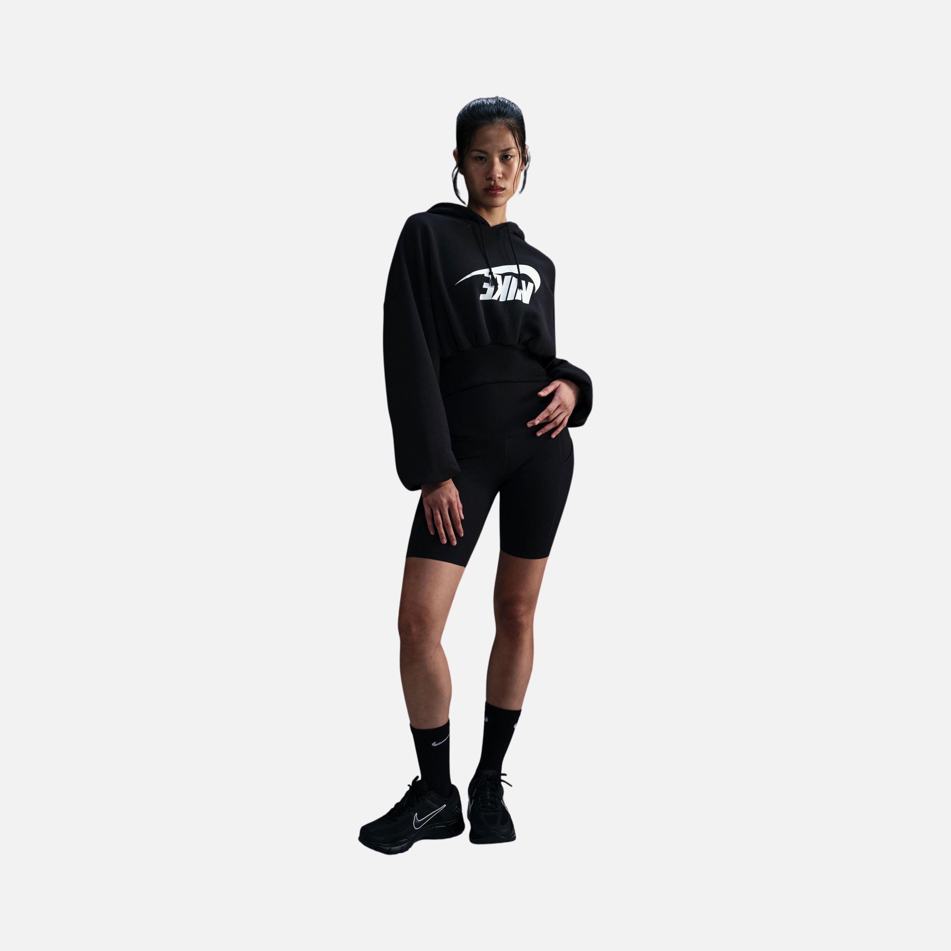 Nike Sportswear Oversized Cropped French Terry Pullover Hoodie Kadın Sweatshirt
