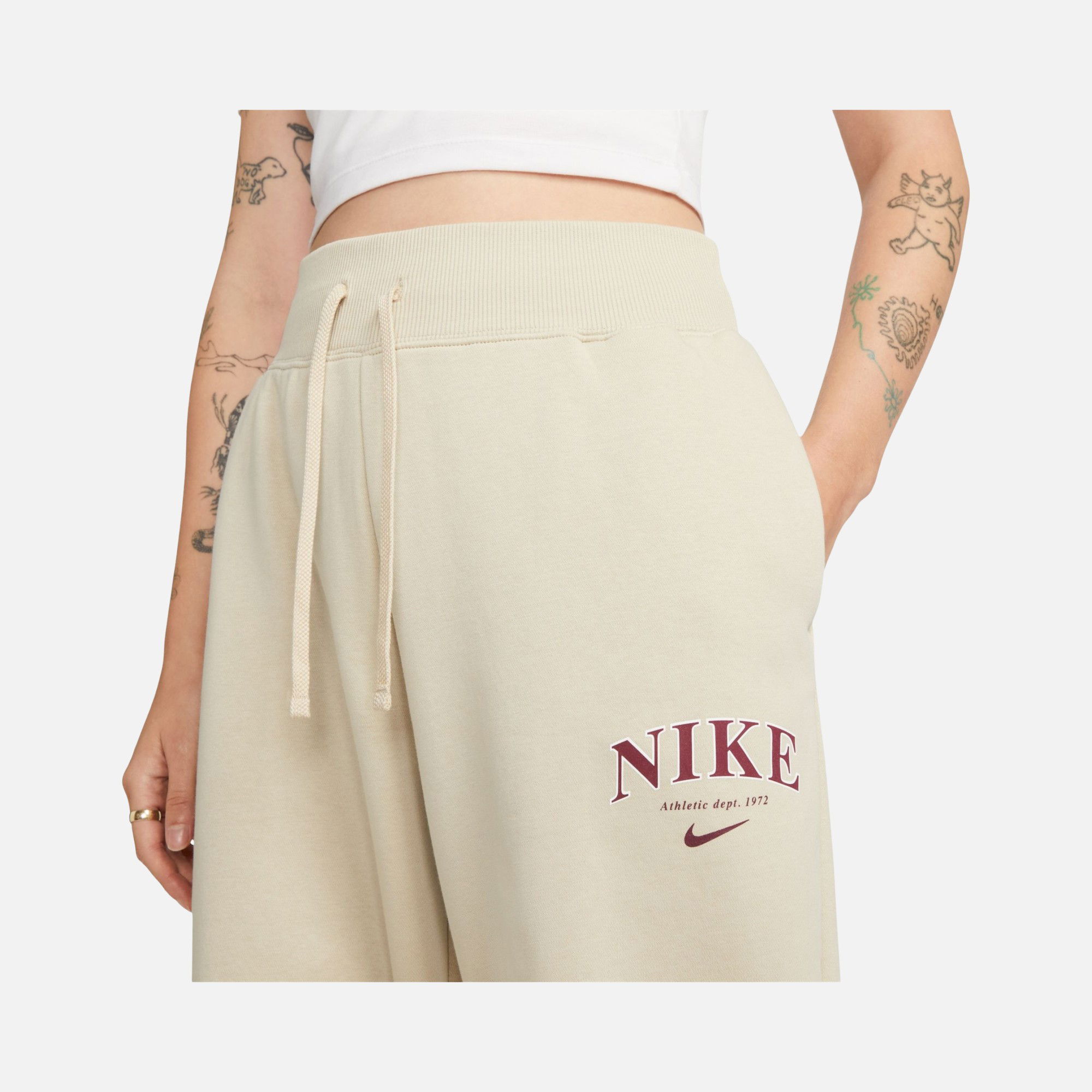 Nike Sportswear Phoenix Fleece High Waisted Oversized Kadın Eşofman Altı