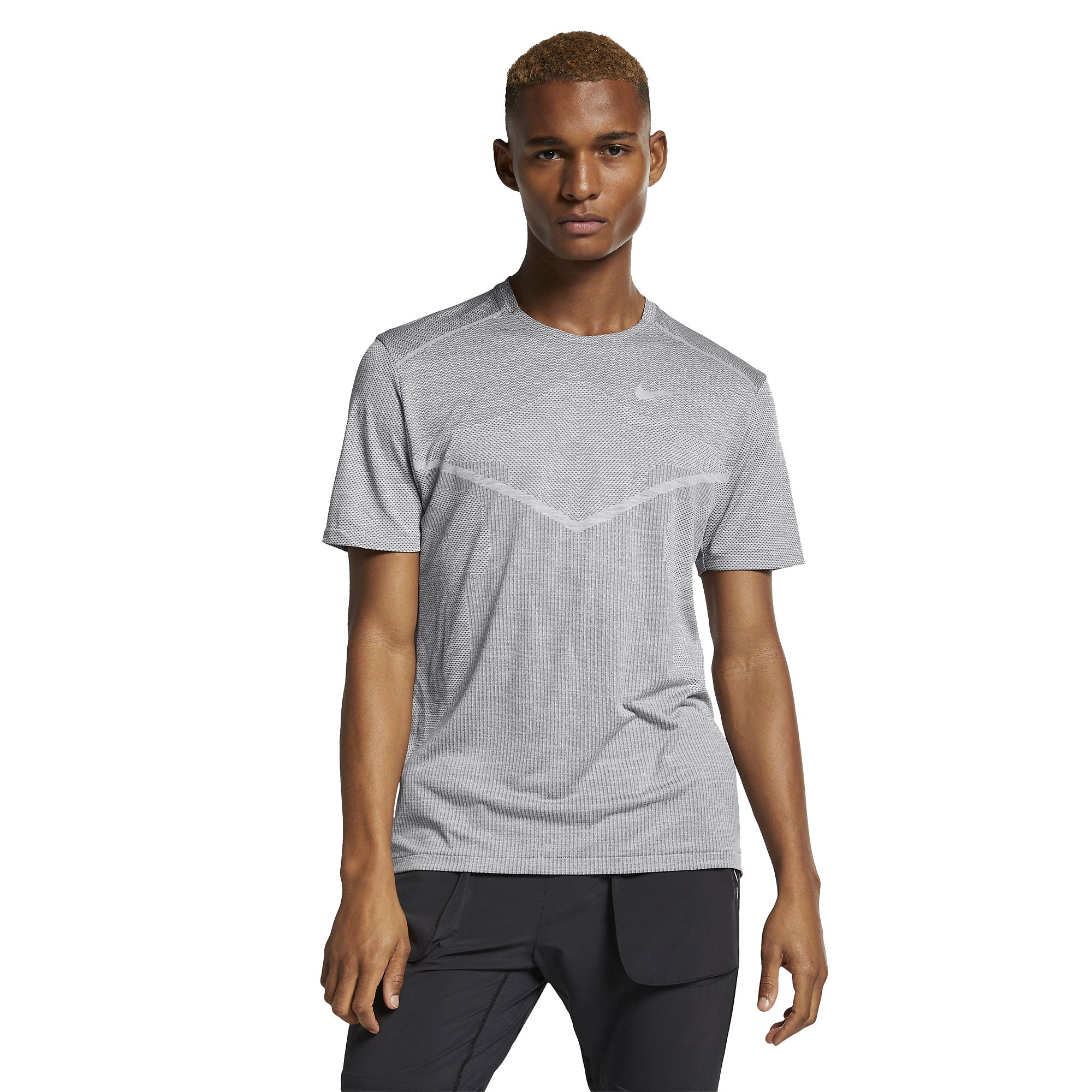 Nike TechKnit Ultra Short-Sleeve Running Top Erkek Tişört