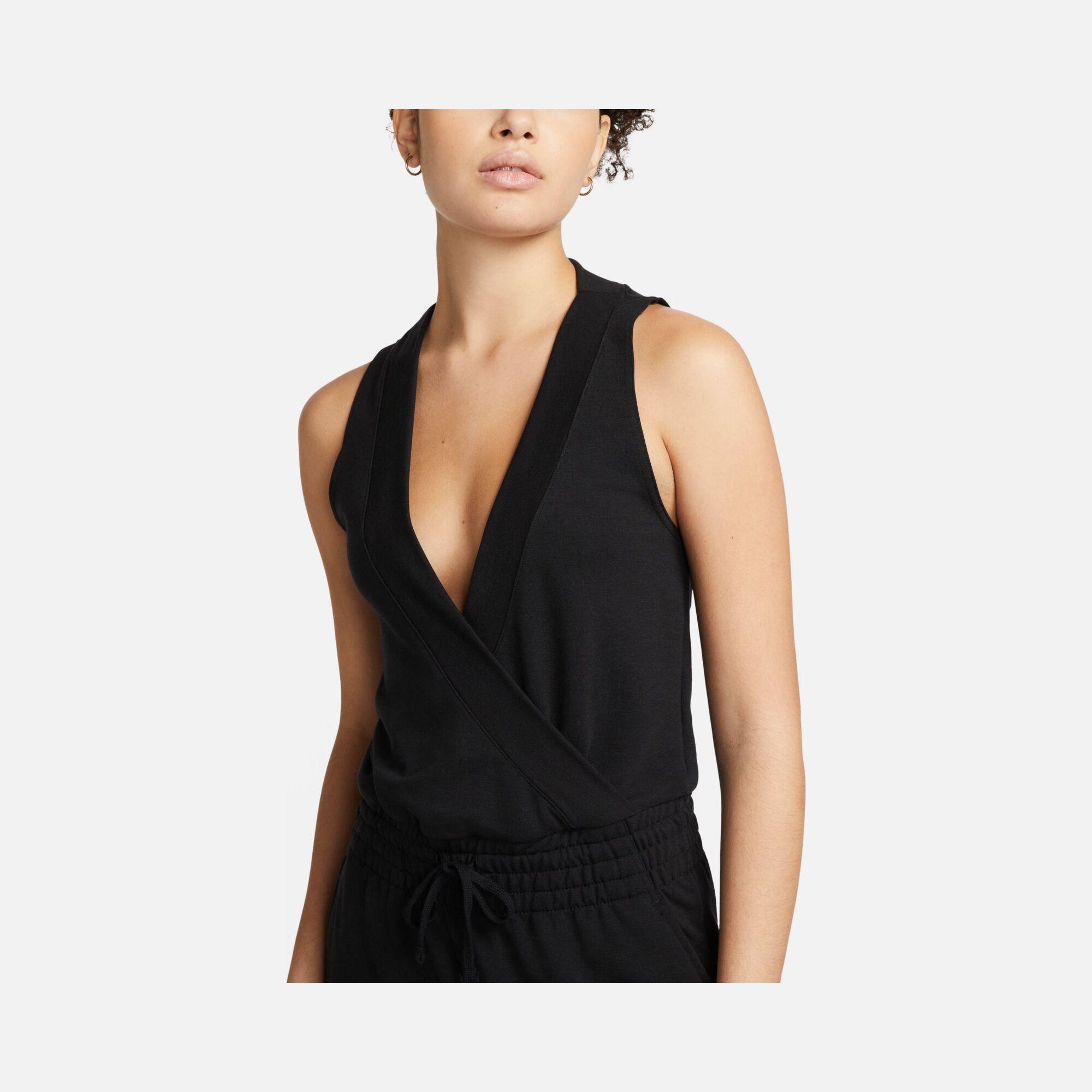 Nike Yoga Dri-Fit French Terry Wrapper Drawstring Waist Kadın Tulum