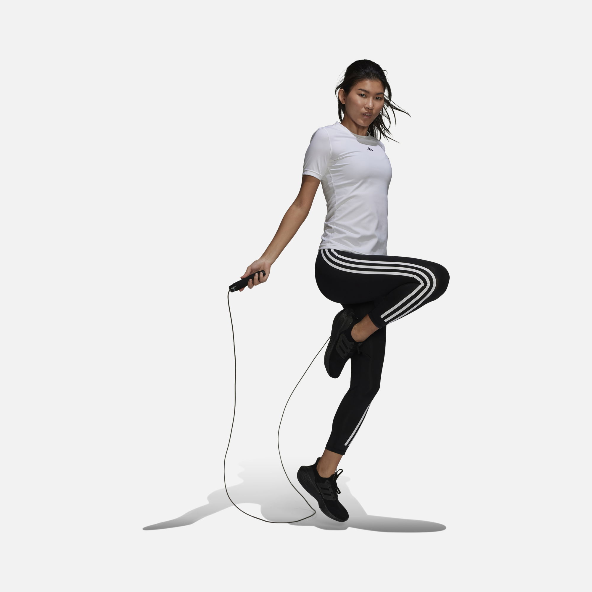 adidas Training Aeroready 3-Stripes Optime Trainicons 7/8 Leggings Kadın Tayt