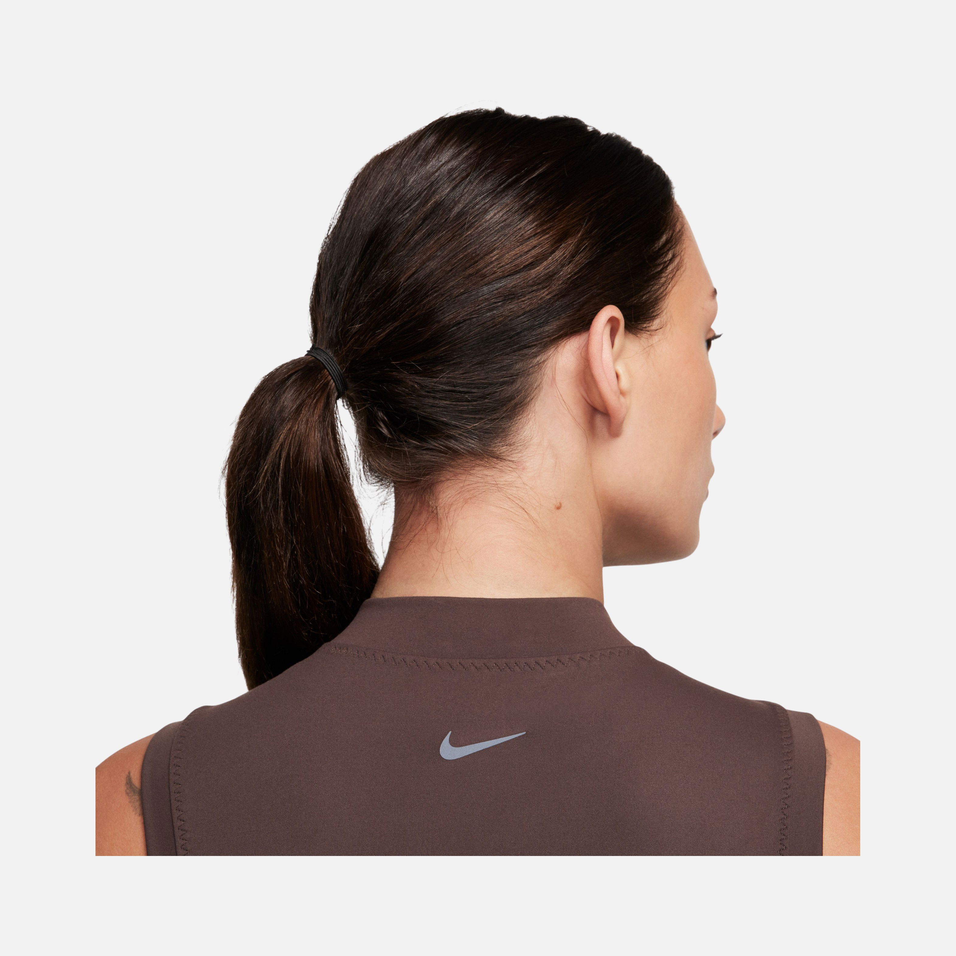 Nike One Dri-Fit Fitted Mock-Neck Cropped Training Kadın Atlet