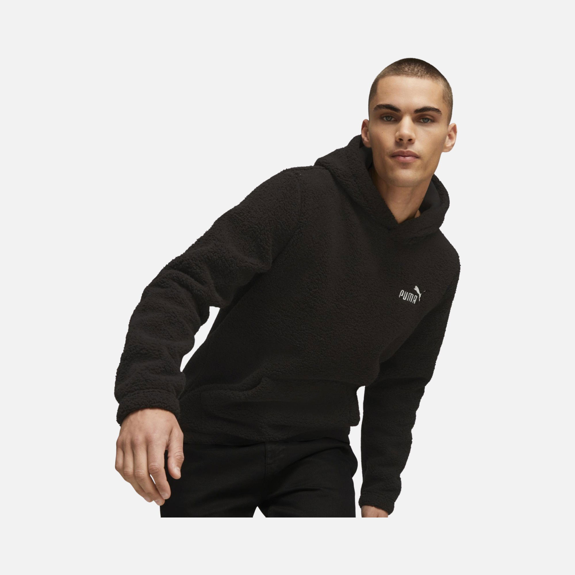 Puma Essentials Elevated Sherpa Hoodie Erkek Sweatshirt