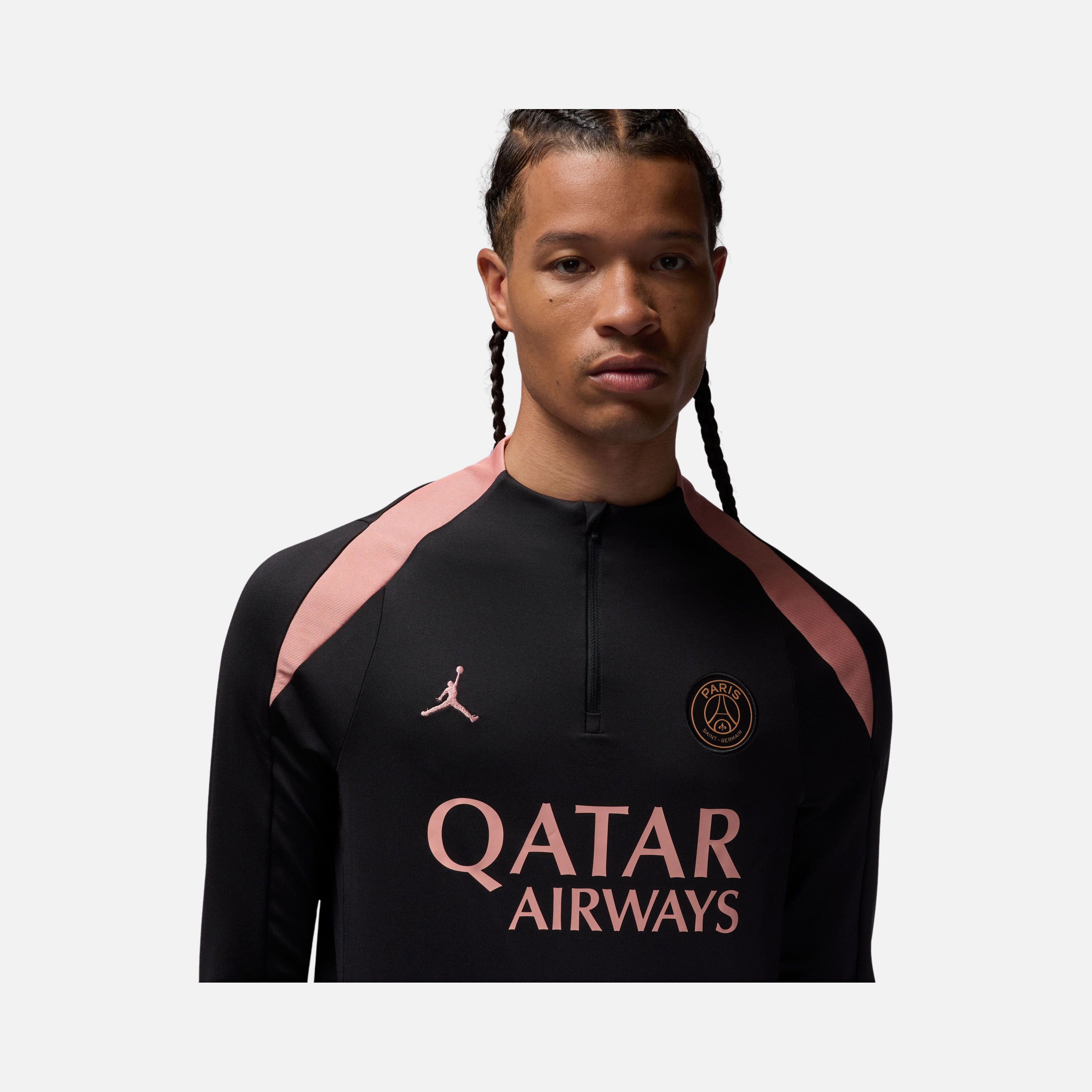 Nike Paris Saint-Germain Dri-Fit Strike Drill 1/2-Zip Long-Sleeve Erkek Tişört