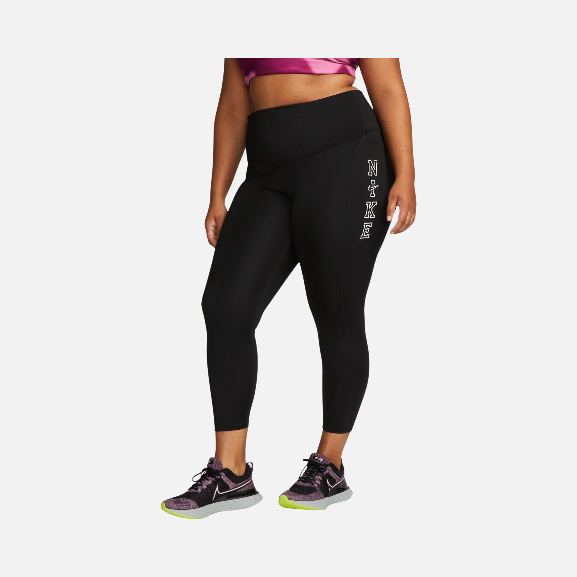 Nike Dri-Fit Epic Fast Mid-Rise Running (Plus-Size) Kadın Tayt