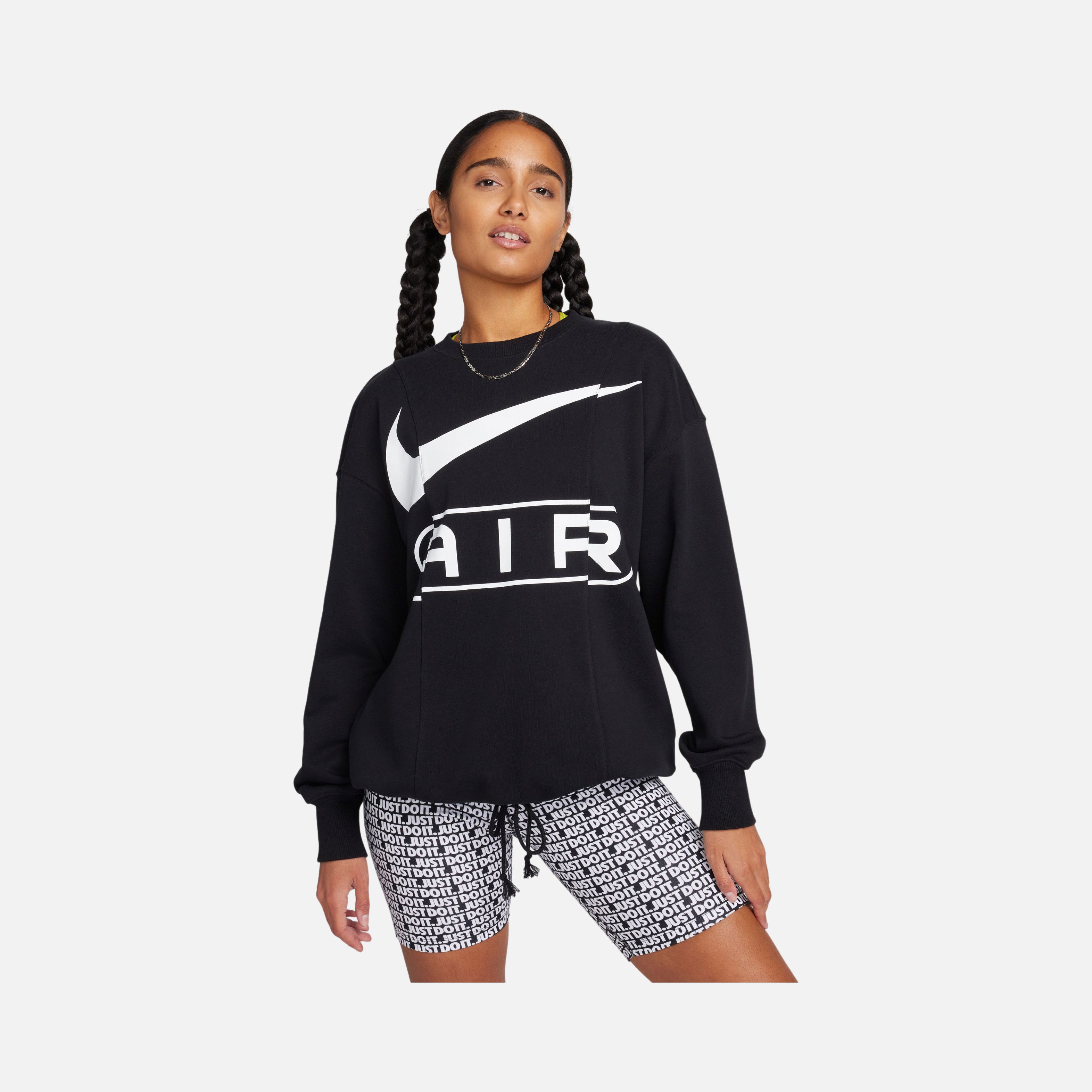 Nike Air Over-Oversized Crew-Neck French Terry ''Adjustable Waist Cord'' Kadın Sweatshirt