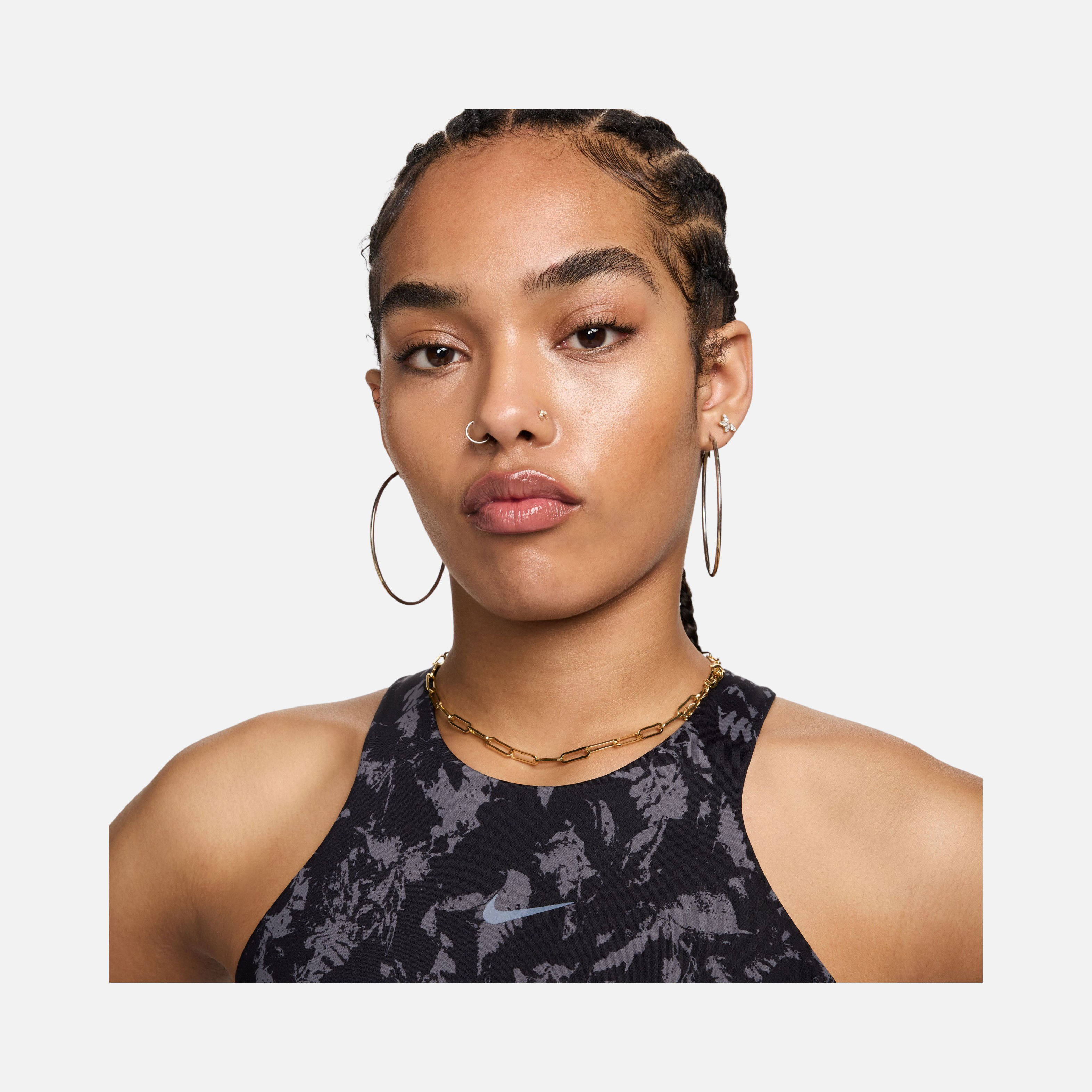 Nike One Strappy Back Lightly Lined Medium-Support Printed Training Kadın Bra