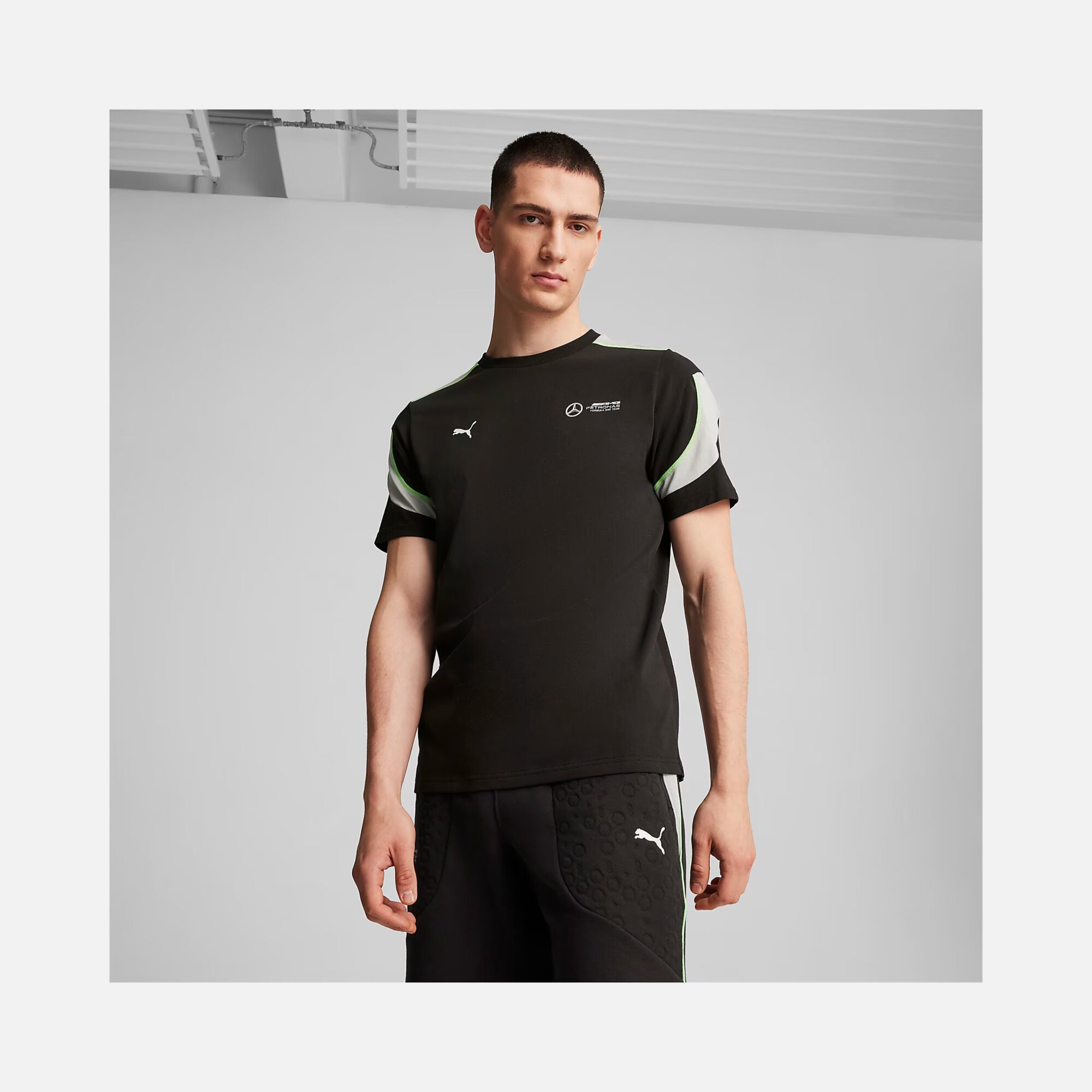Puma Mercedes-AMG Petronas F1 MT7+ Short-Sleeve Erkek Tişört