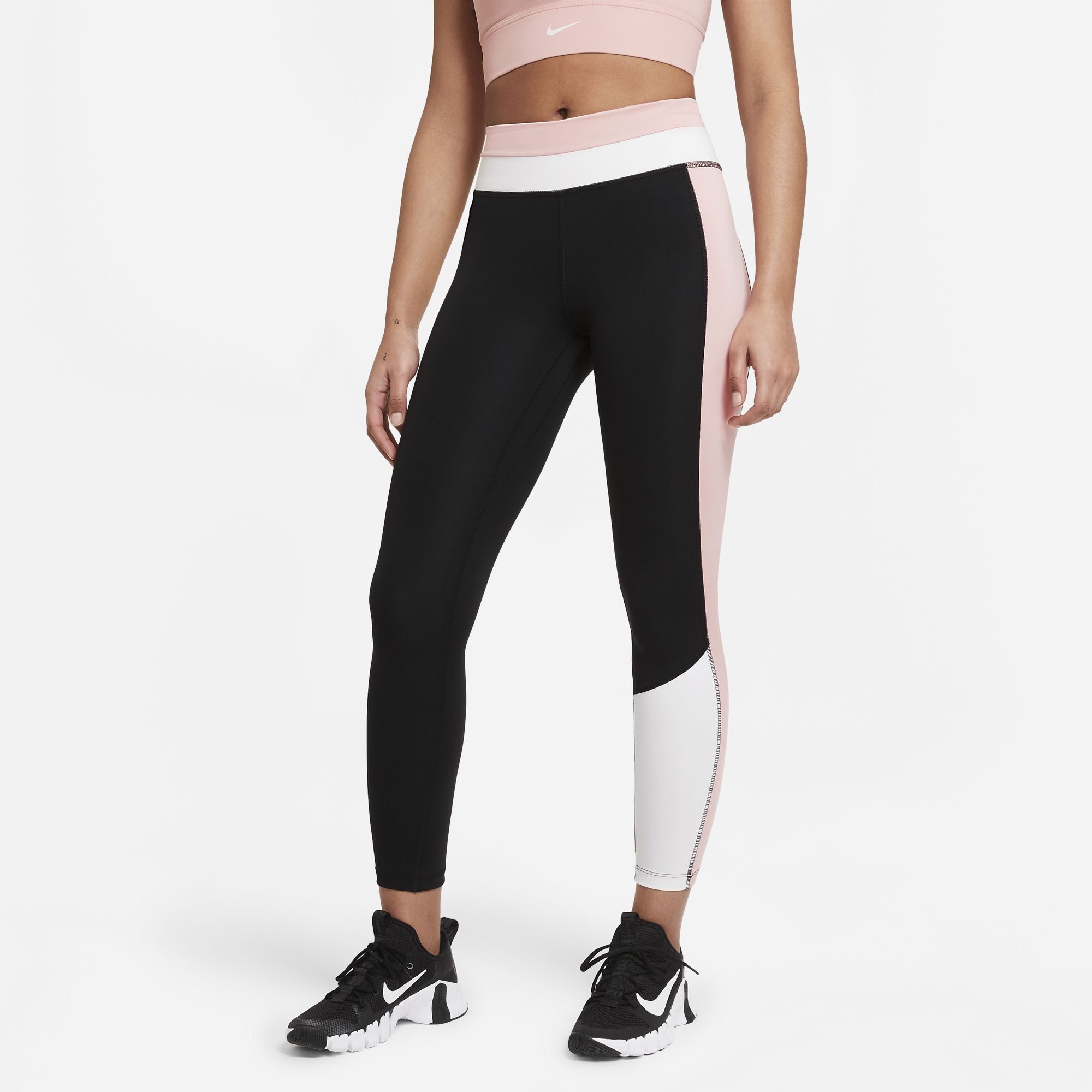 Nike One Colour-Block 7/8 Leggings Kadın Tayt