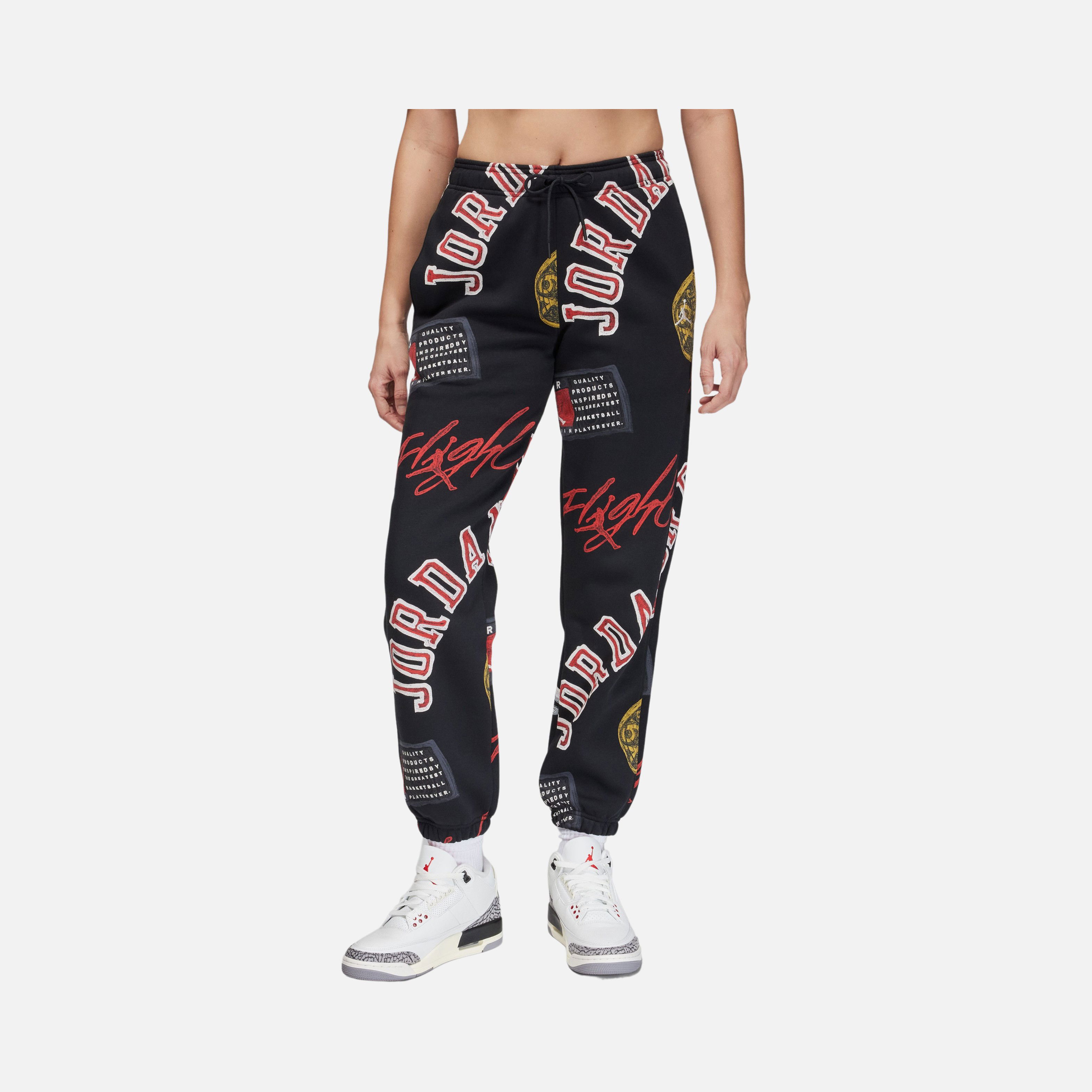 Nike Jordan Brooklyn All Over Print Fleece Kadın Eşofman Altı