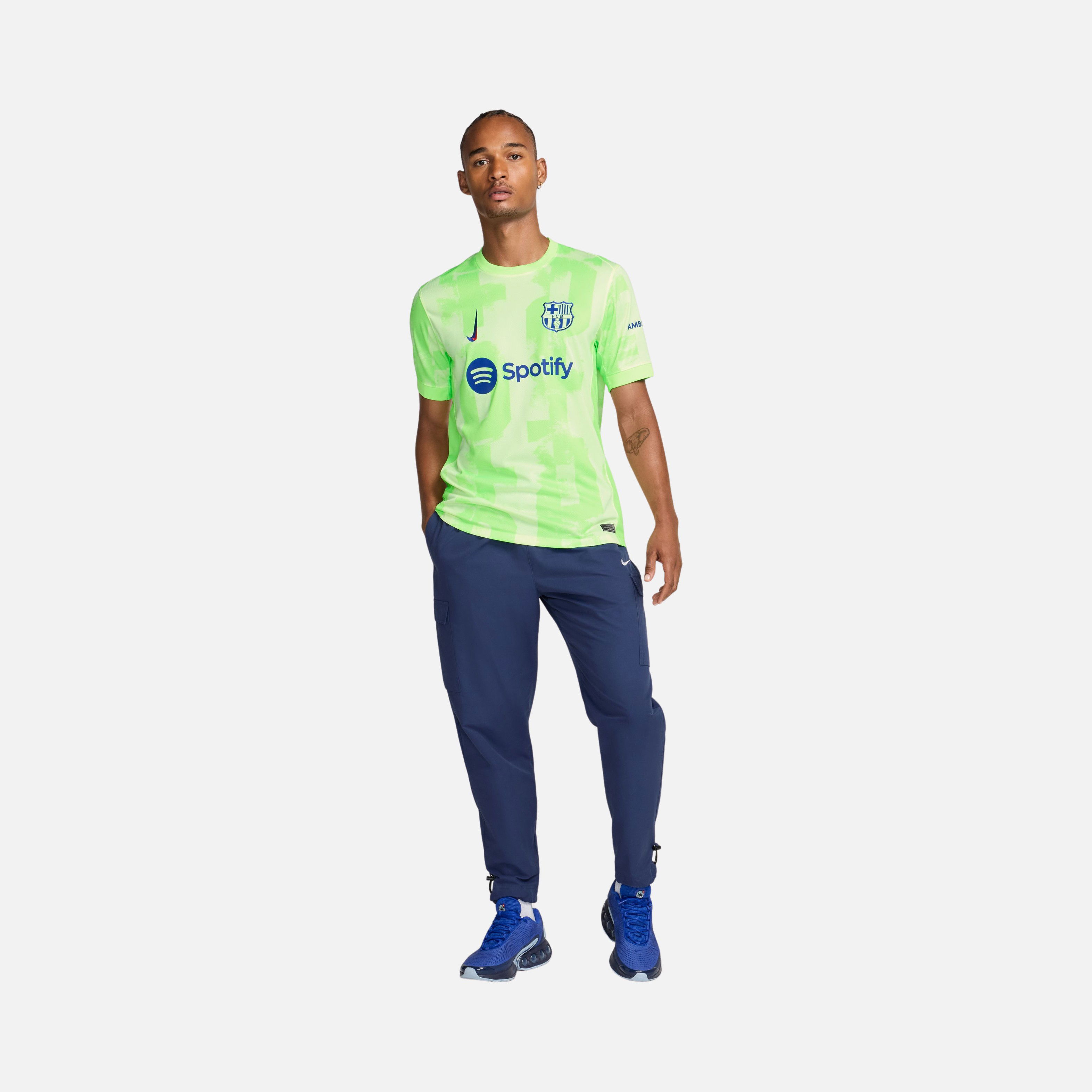 Nike F.C. Barcelona 2024-2025 Stadium Üçüncü Short-Sleeve Supporter Erkek Forma