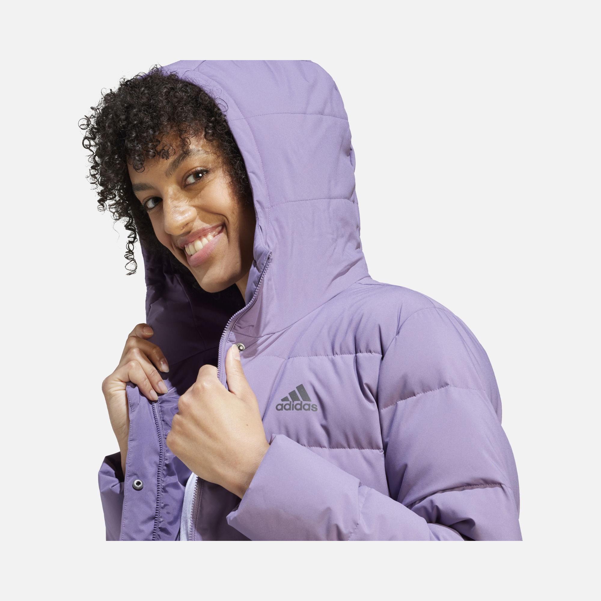 adidas Sportswear Helionic Down Full-Zip Hoodie Kadın Mont