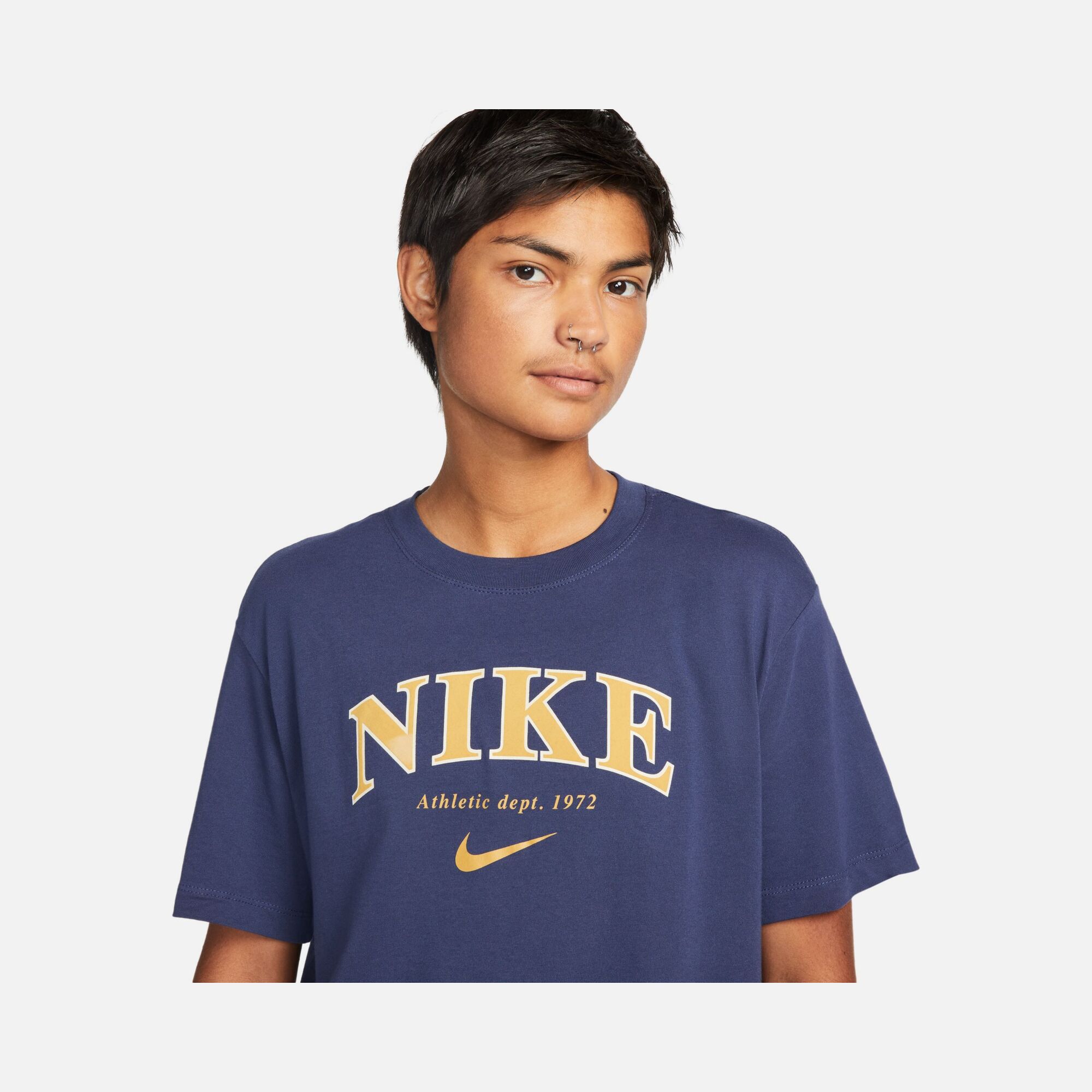 Nike Sportswear Phoenix Printed Boyfriend Short-Sleeve Kadın Tişört