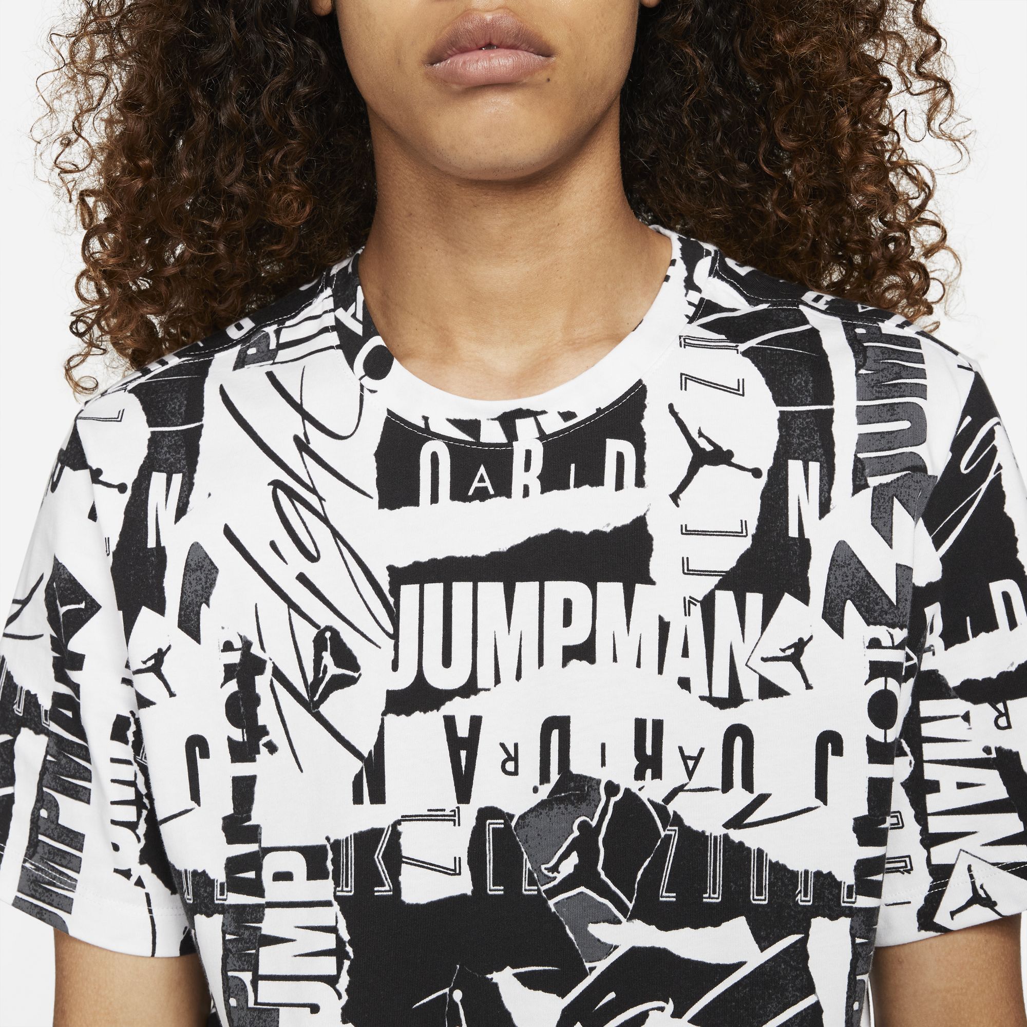 Nike Jordan Jumpman Flight All-Over Printed Short-Sleeve Erkek Tişört