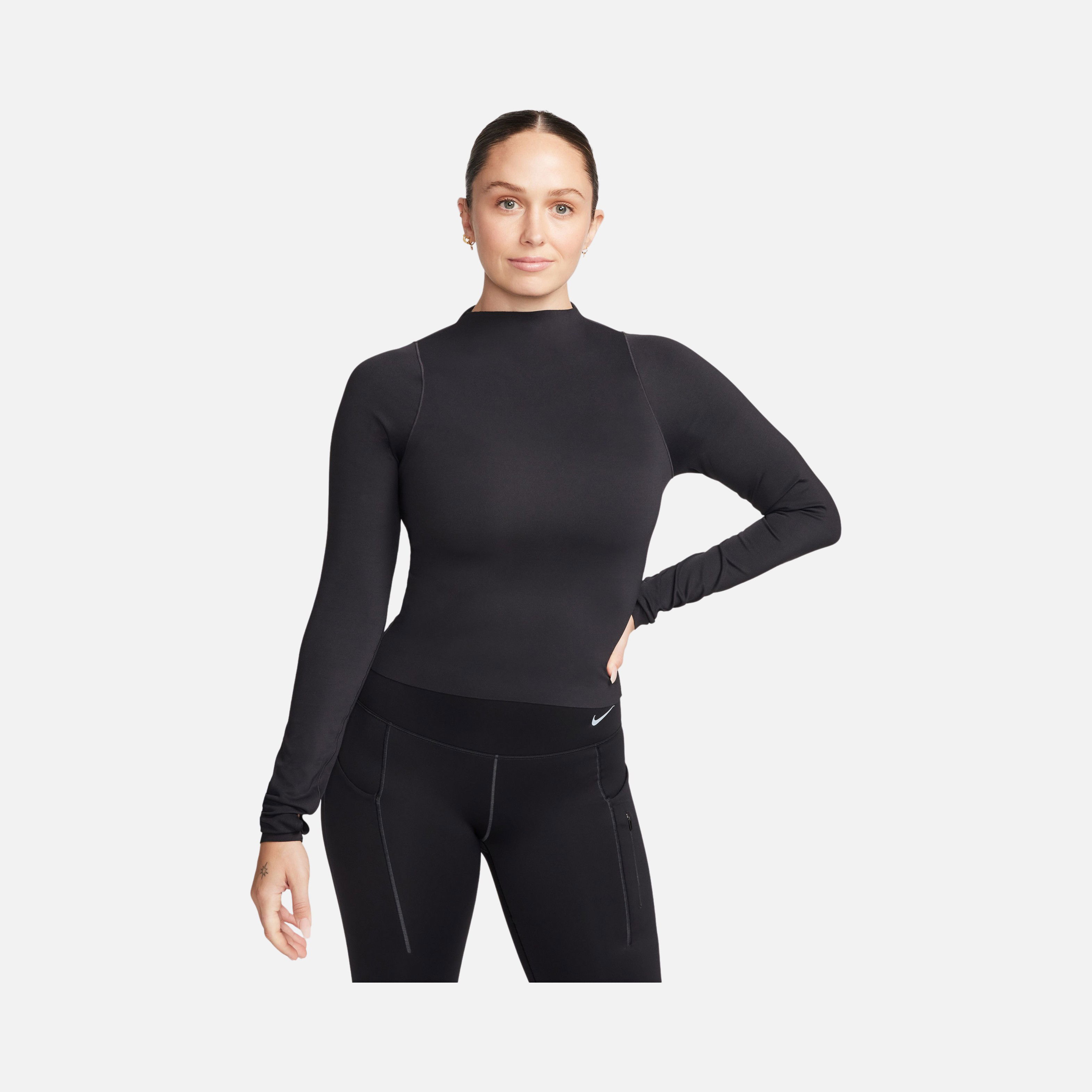 Nike Zenvy InfinaSoft Dri-Fit Yoga Training Long-Sleeve Kadın Tişört