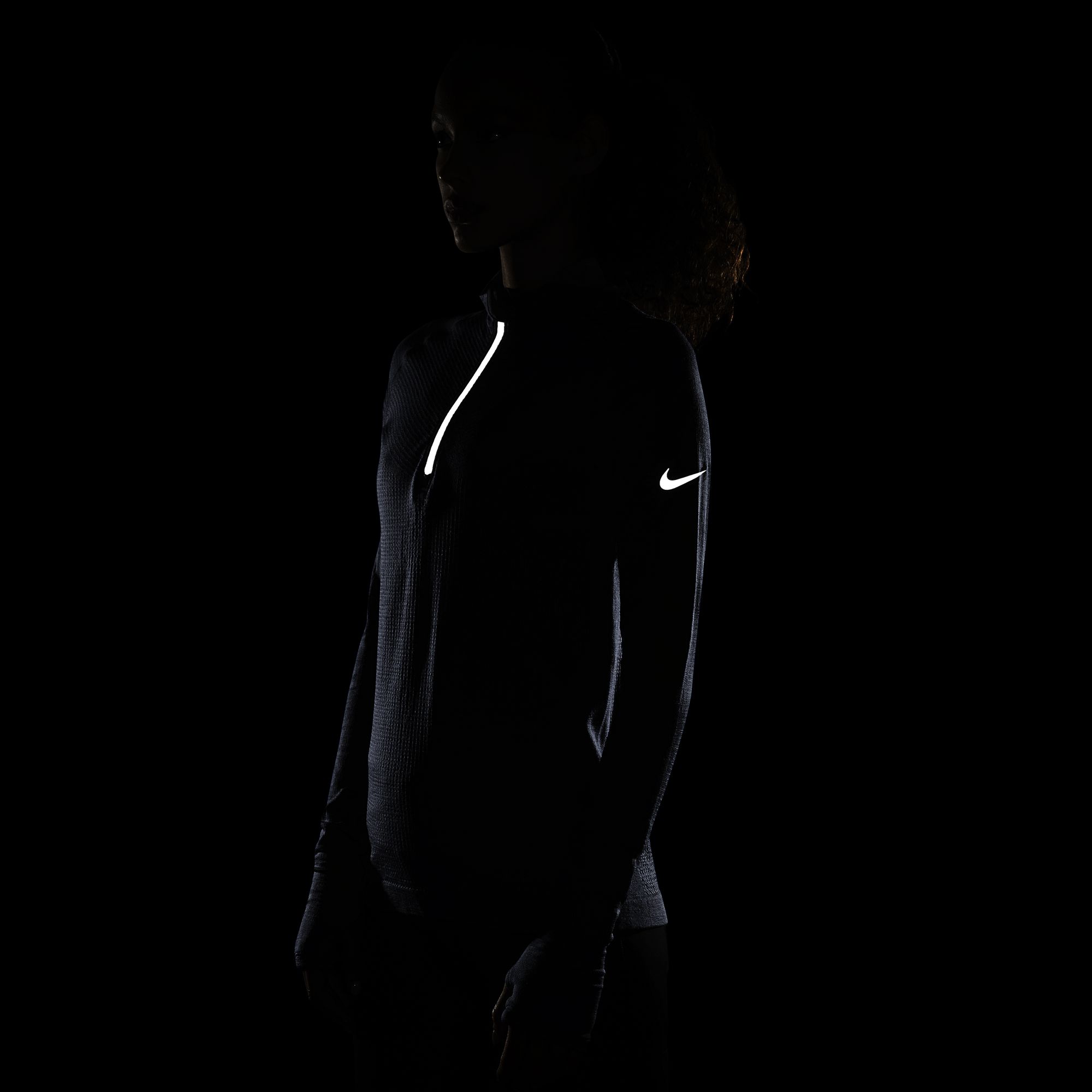 Nike Run Division 1/2-Zip Wool Long-Sleeve Running Top Kadın Tişört