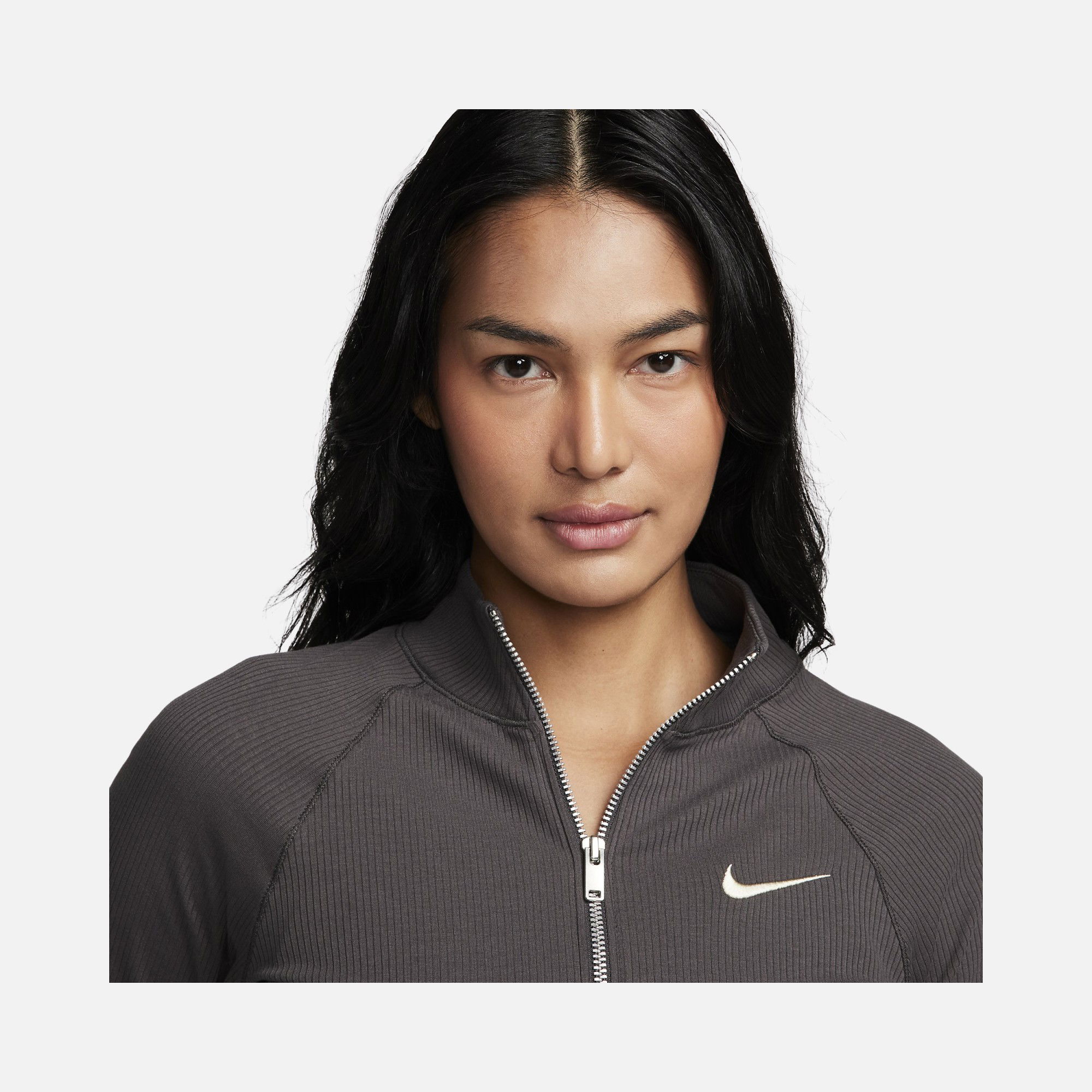 Nike Sportswear Trend Ribbed Full-Zip Kadın Ceket