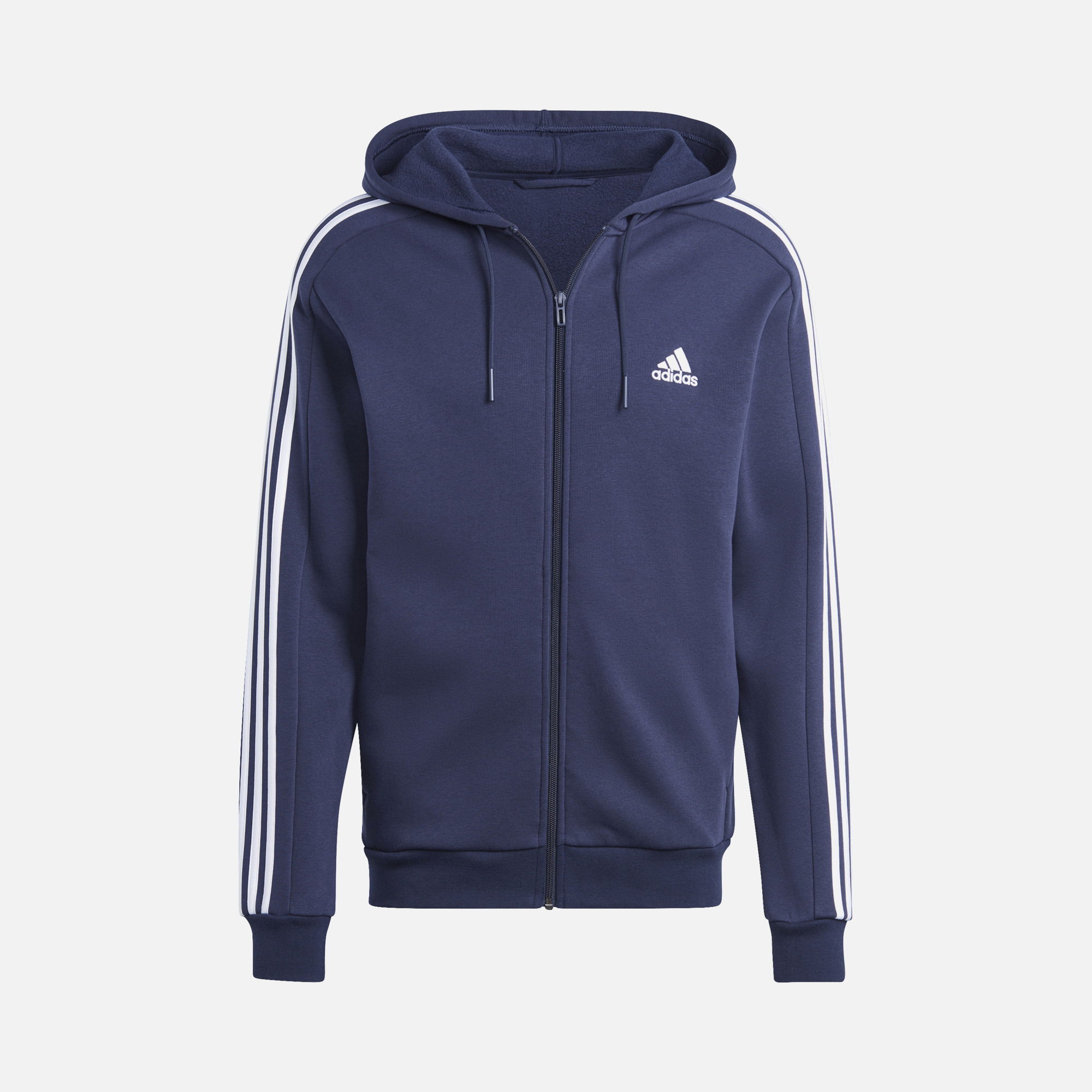 adidas Sportswaer Essentials Fleece 3-Stripes Full-Zip Hoodie Erkek Ceket