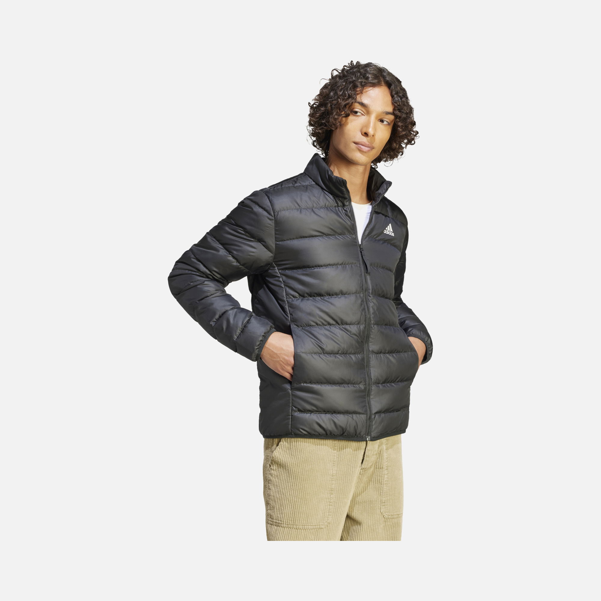 adidas Essentials Light Down Full-Zip FW23 Hoodie Erkek Ceket