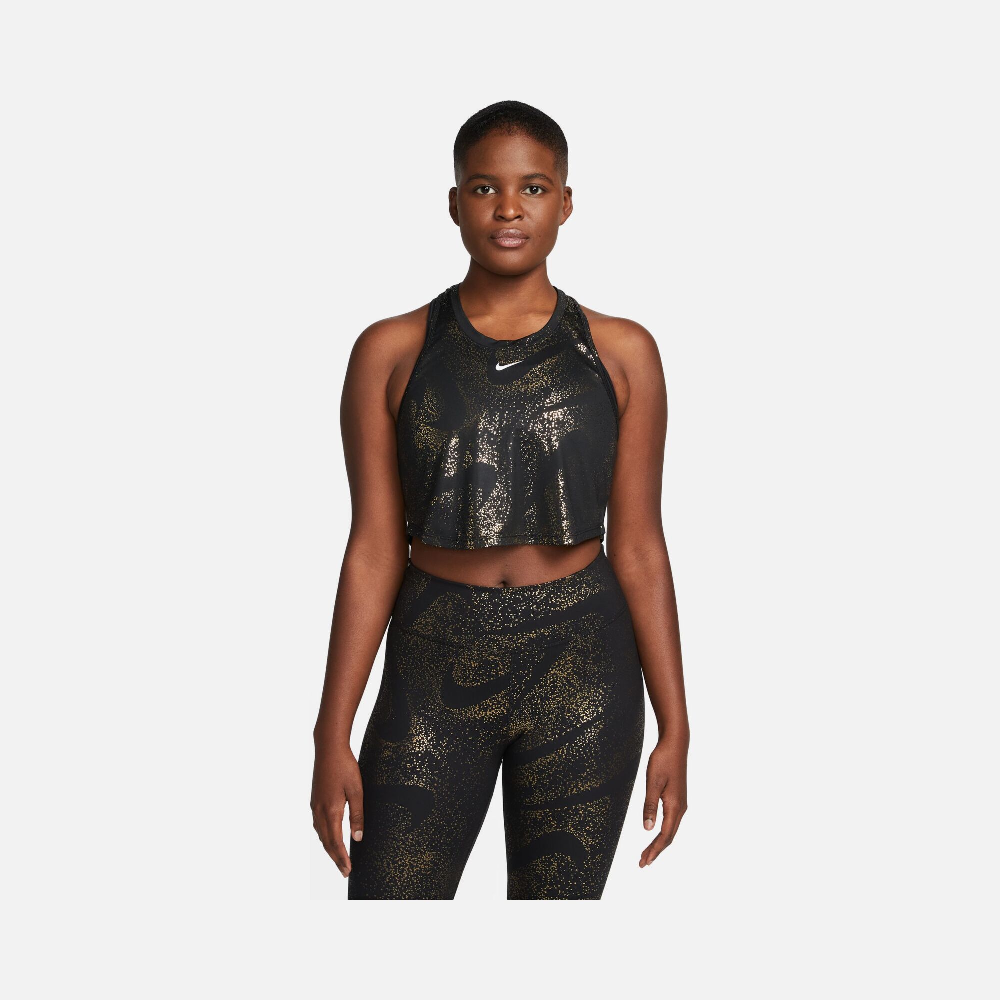 Nike Dri-Fit One Sparkle Swoosh Graphics Training Kadın Atlet