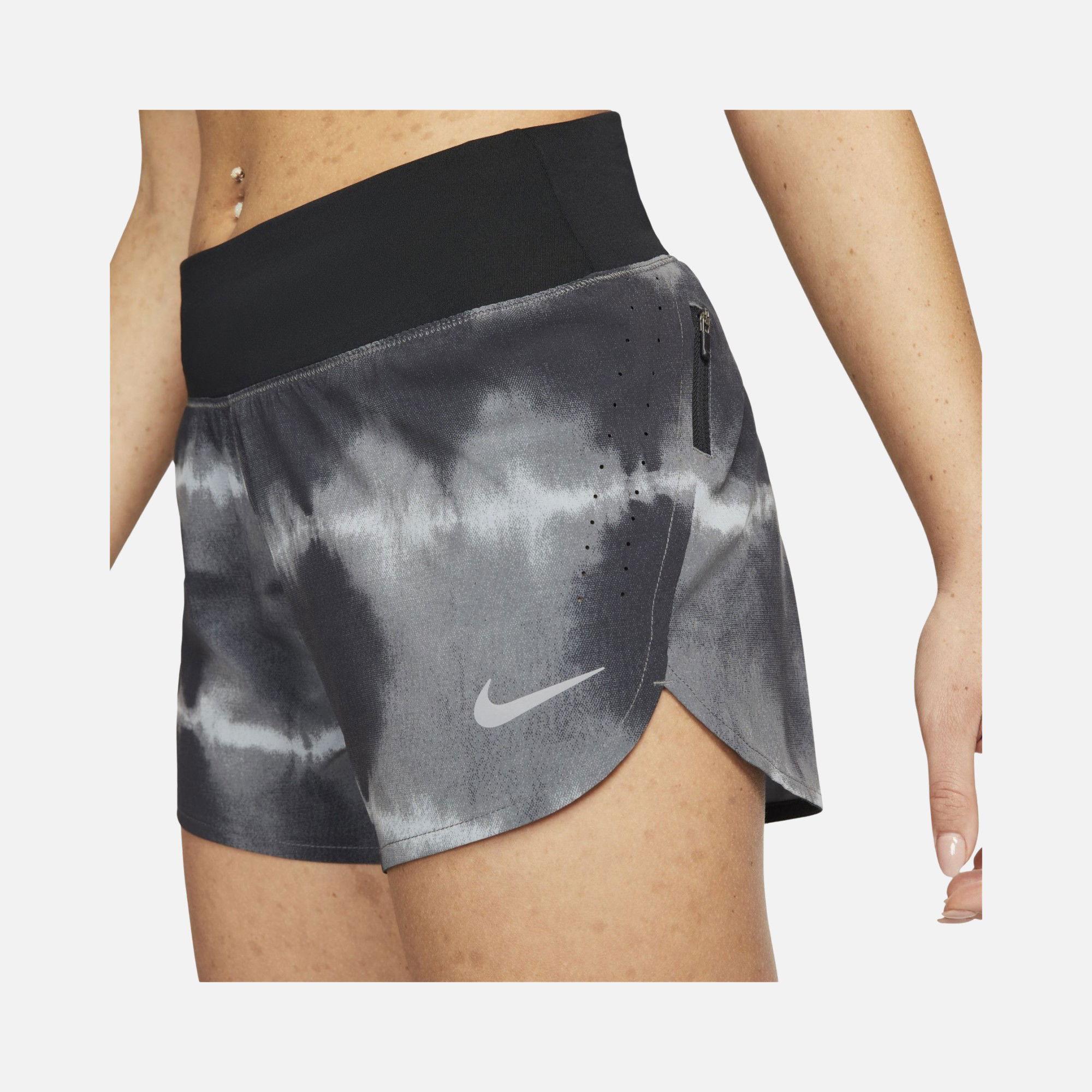 Nike Dri-Fit Eclipse Mid-Rise Printed RunningKadın Şort