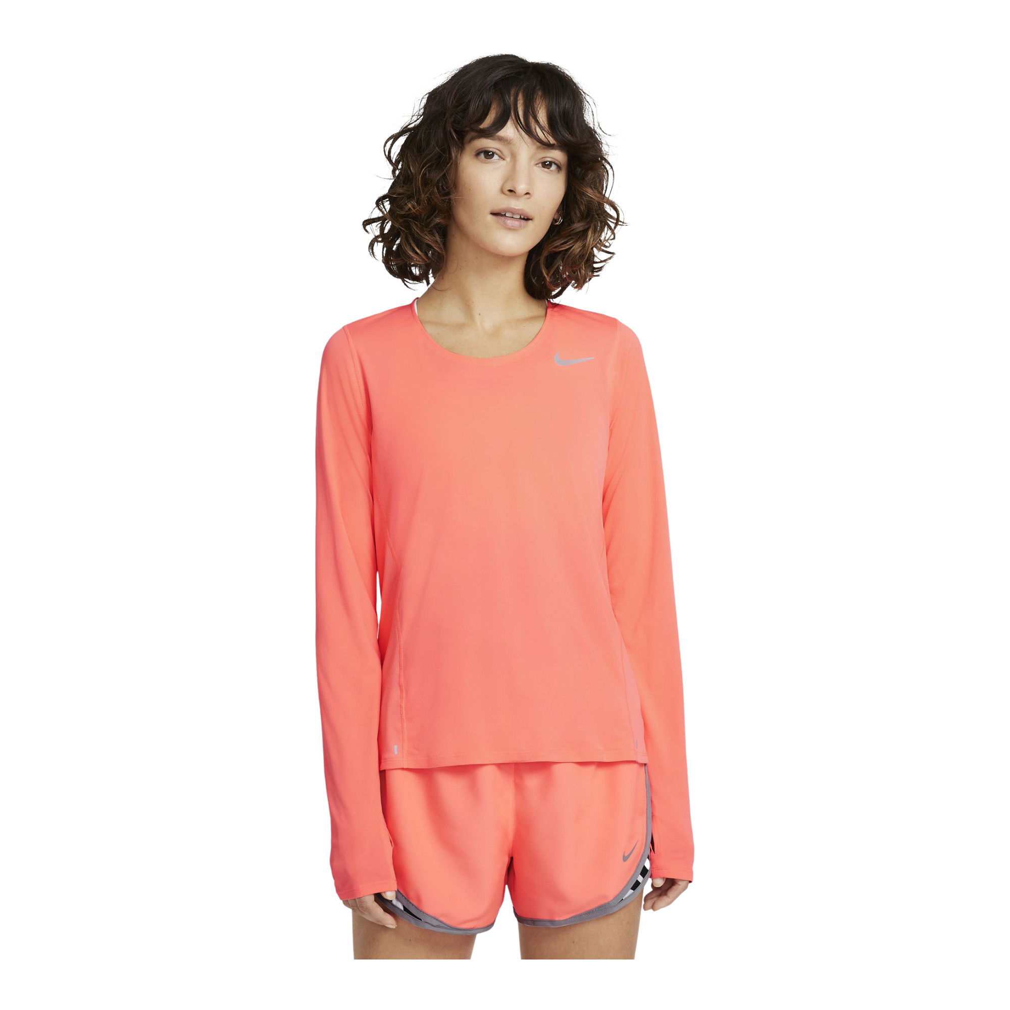 Nike City Sleek Long-Sleeve Running Top Kadın Tişört