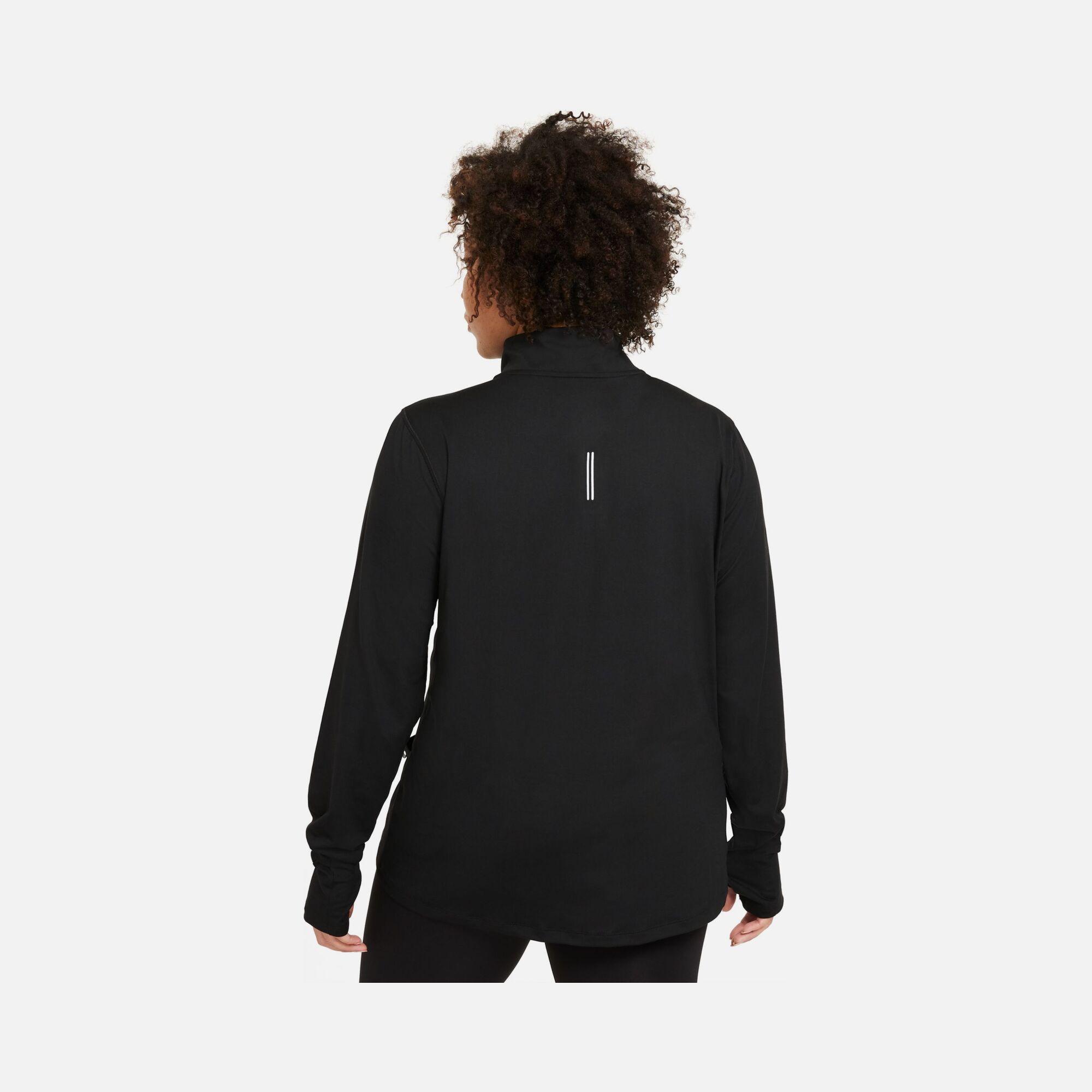 Nike Element Running 1/2-Zip Long-Sleeve (Plus-Size) Kadın Tişört
