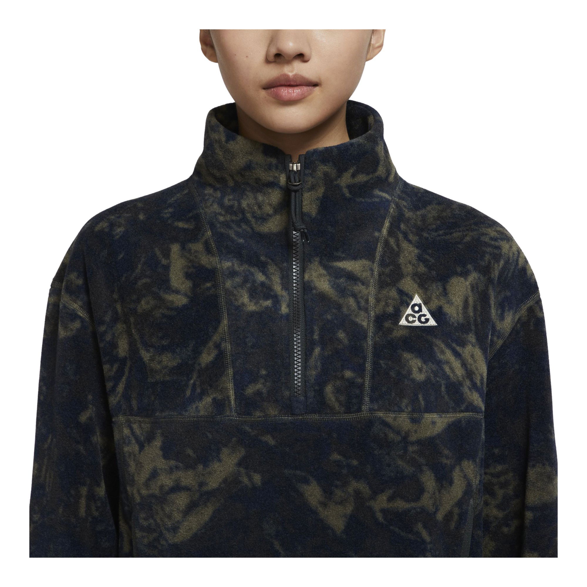 Nike ACG Therma-Fit "Wolf Tree" All Over Print Half-Zip Kadın Sweatshirt