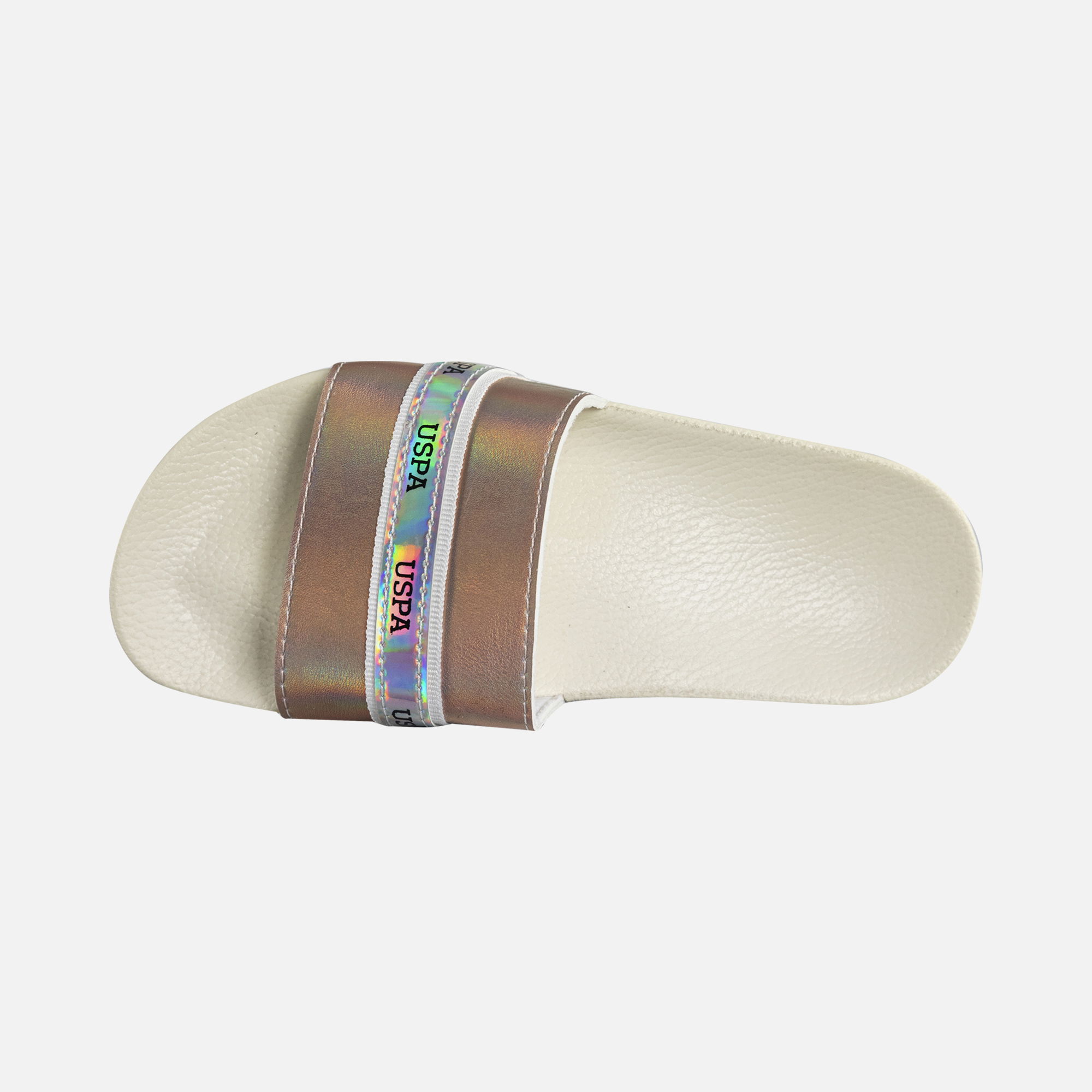 U.S. Polo Metallic Graphic Kadın Terlik