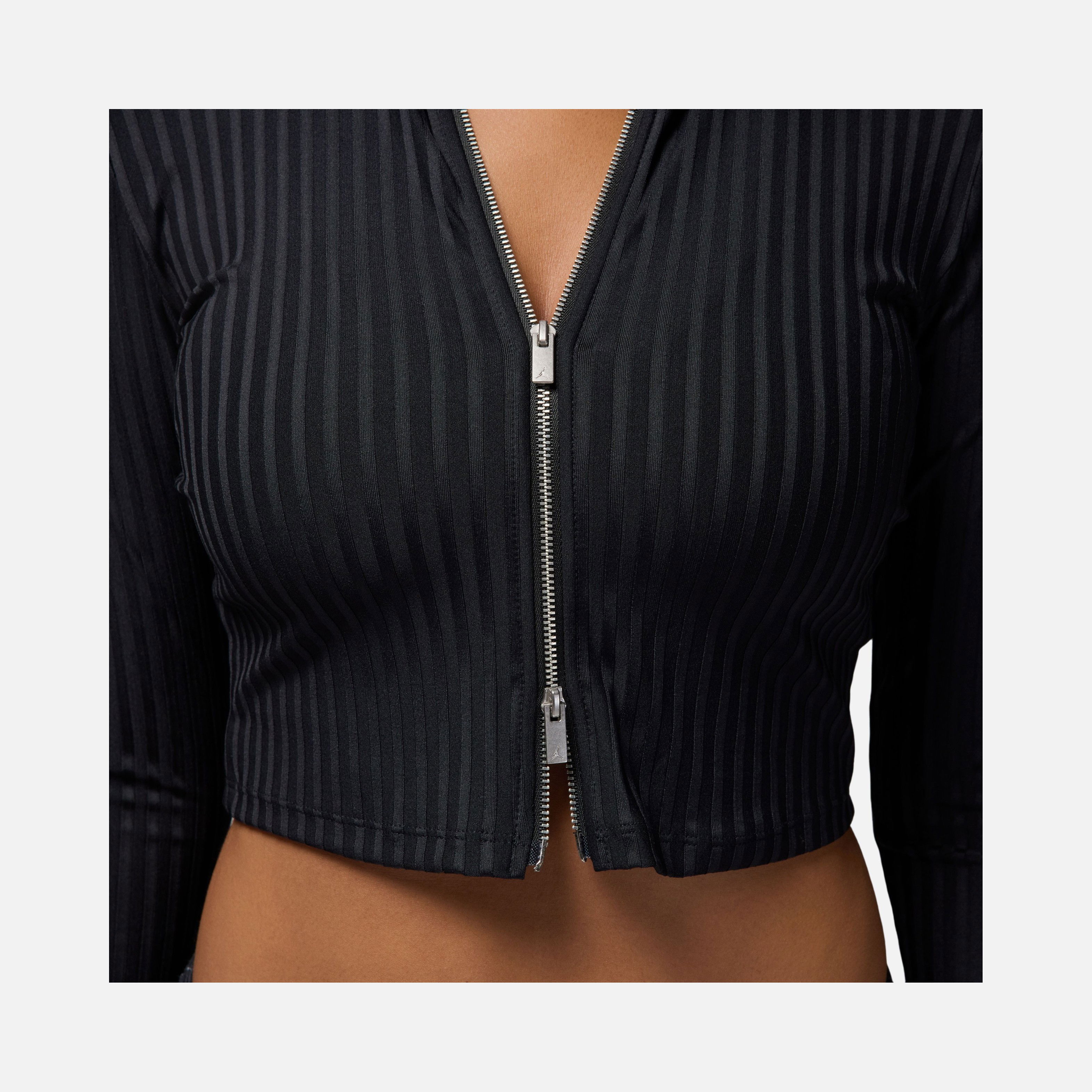 Nike Jordan Cropped Full Two-Way Zipper Long-Sleeve Kadın Ceket