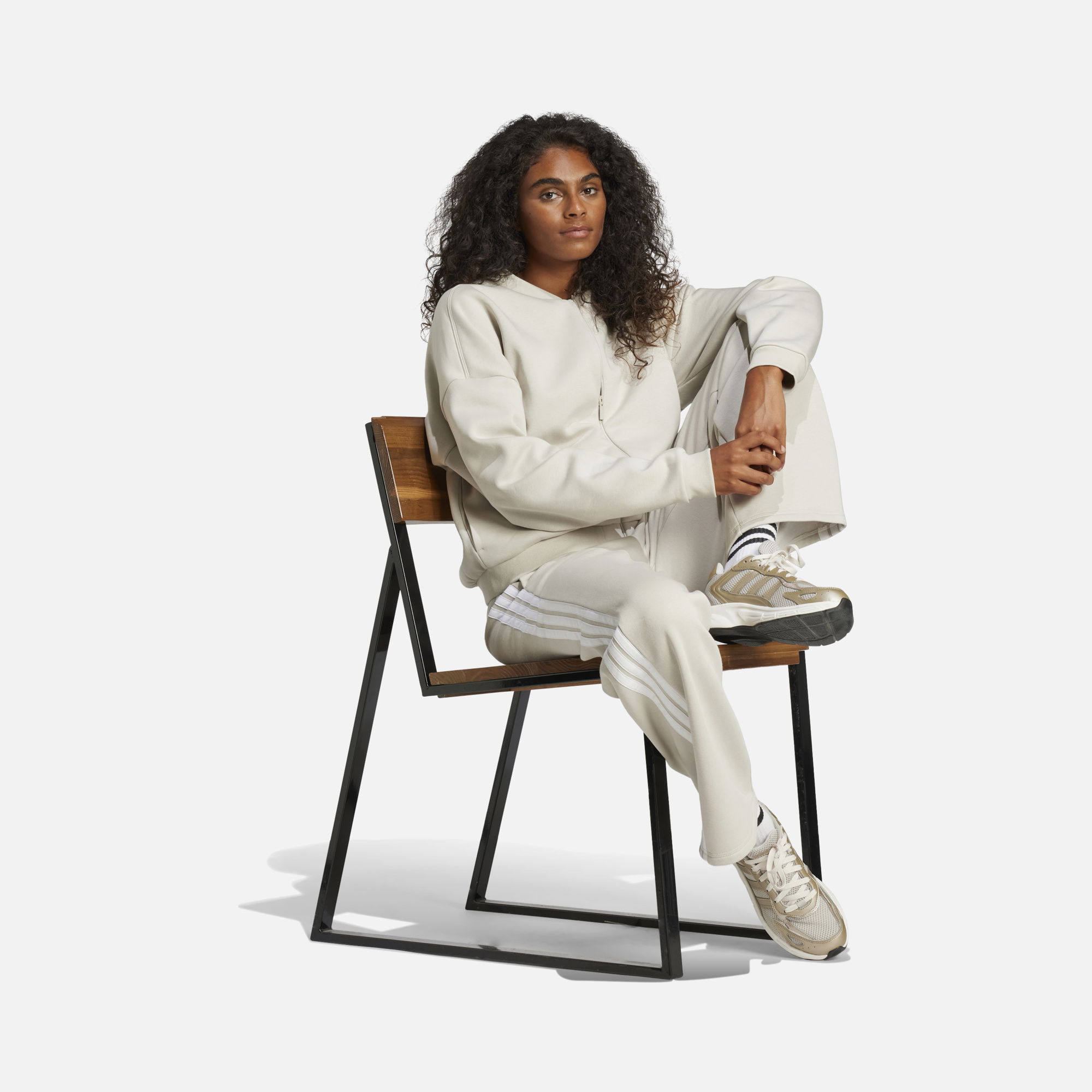 adidas Sportswear Essentials 3-Stripes Open-Hem Fleece High Waist Kadın Eşofman Altı