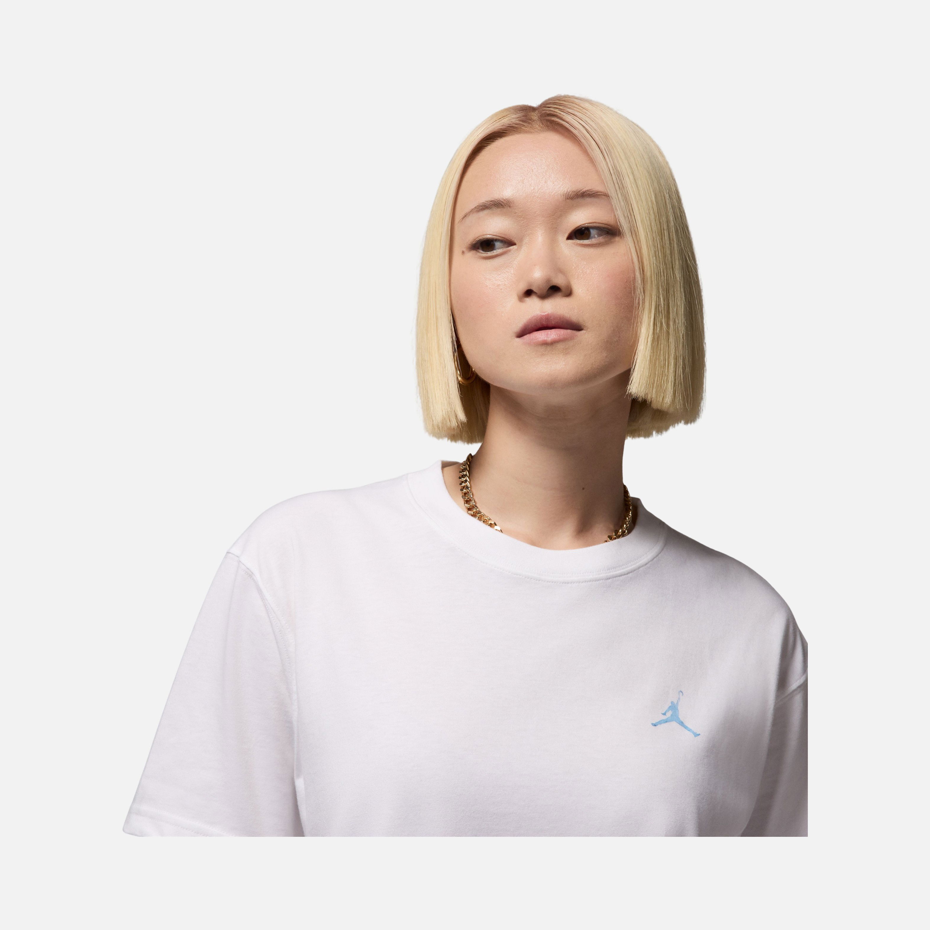 Nike Jordan Ss Gf Gfx Tee Poolside Kadın Tişört