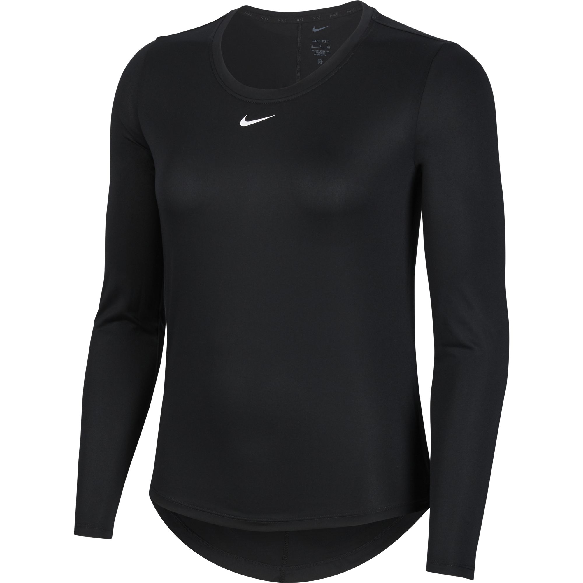 Nike Dri-Fit One Standard Fit Long-Sleeve (Plus-Size) Kadın Tişört