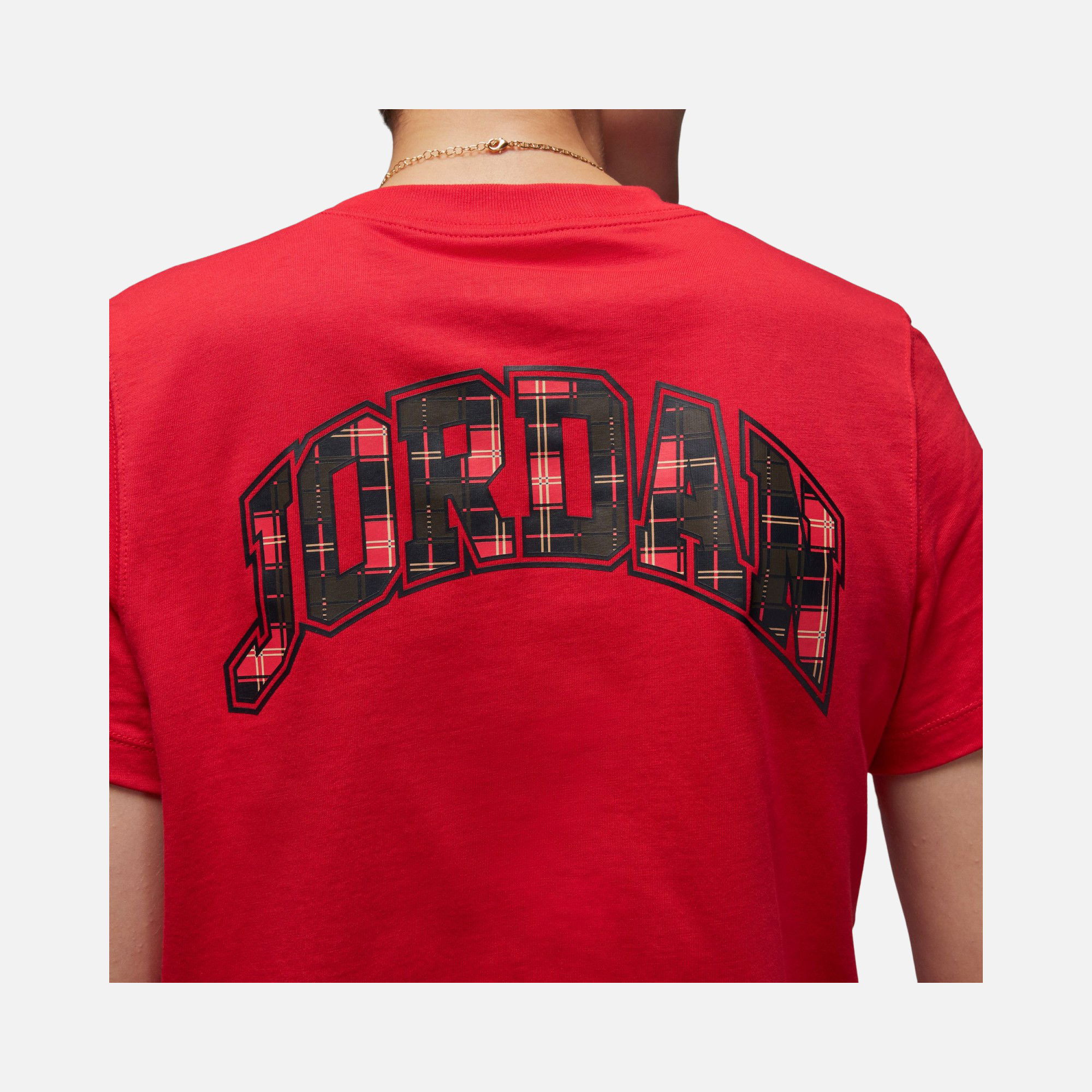 Nike Jordan Flight Plaid Graphic Core Short-Sleeve Kadın Tişört